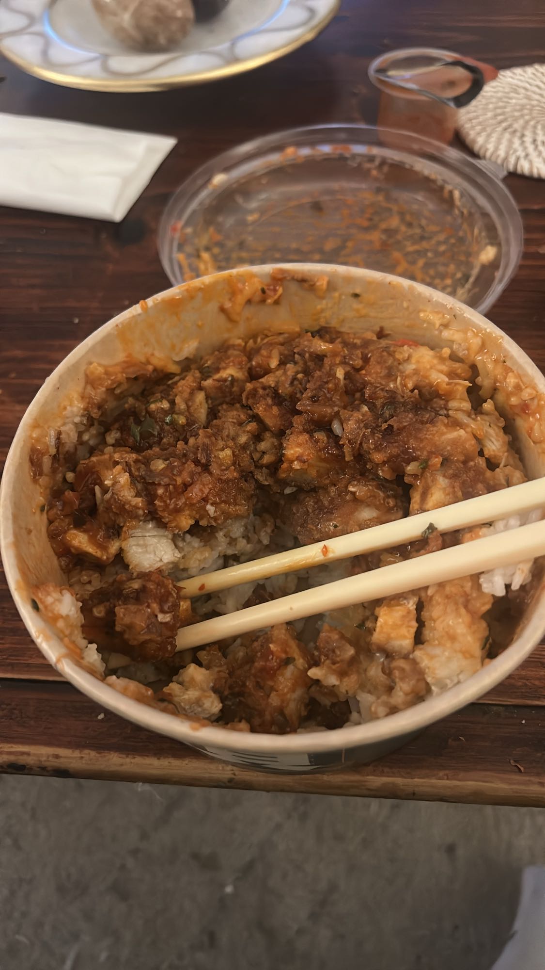 Riz au poulet épicé