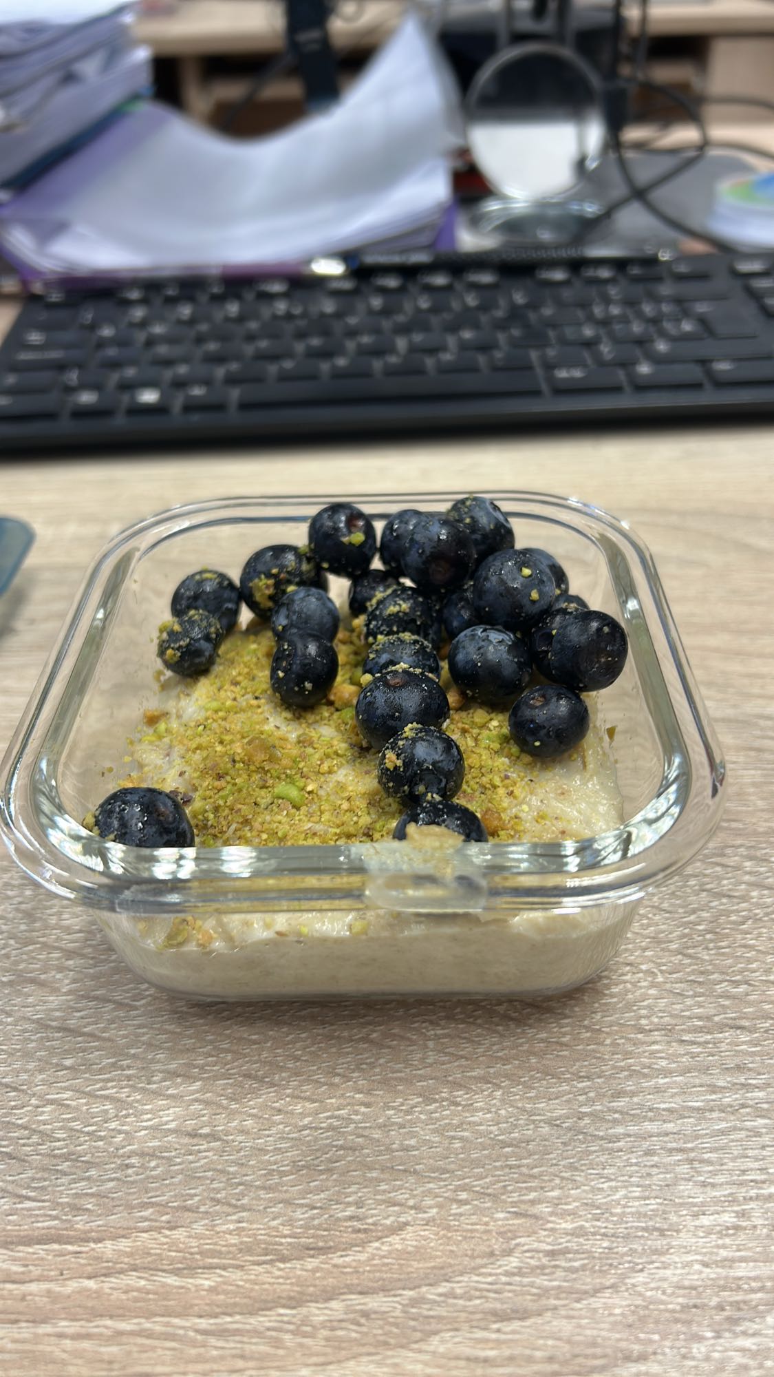 Budincă cu afine și fistic