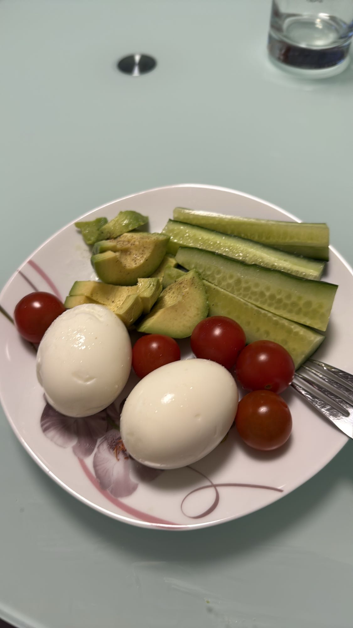 Gekookte eieren salade