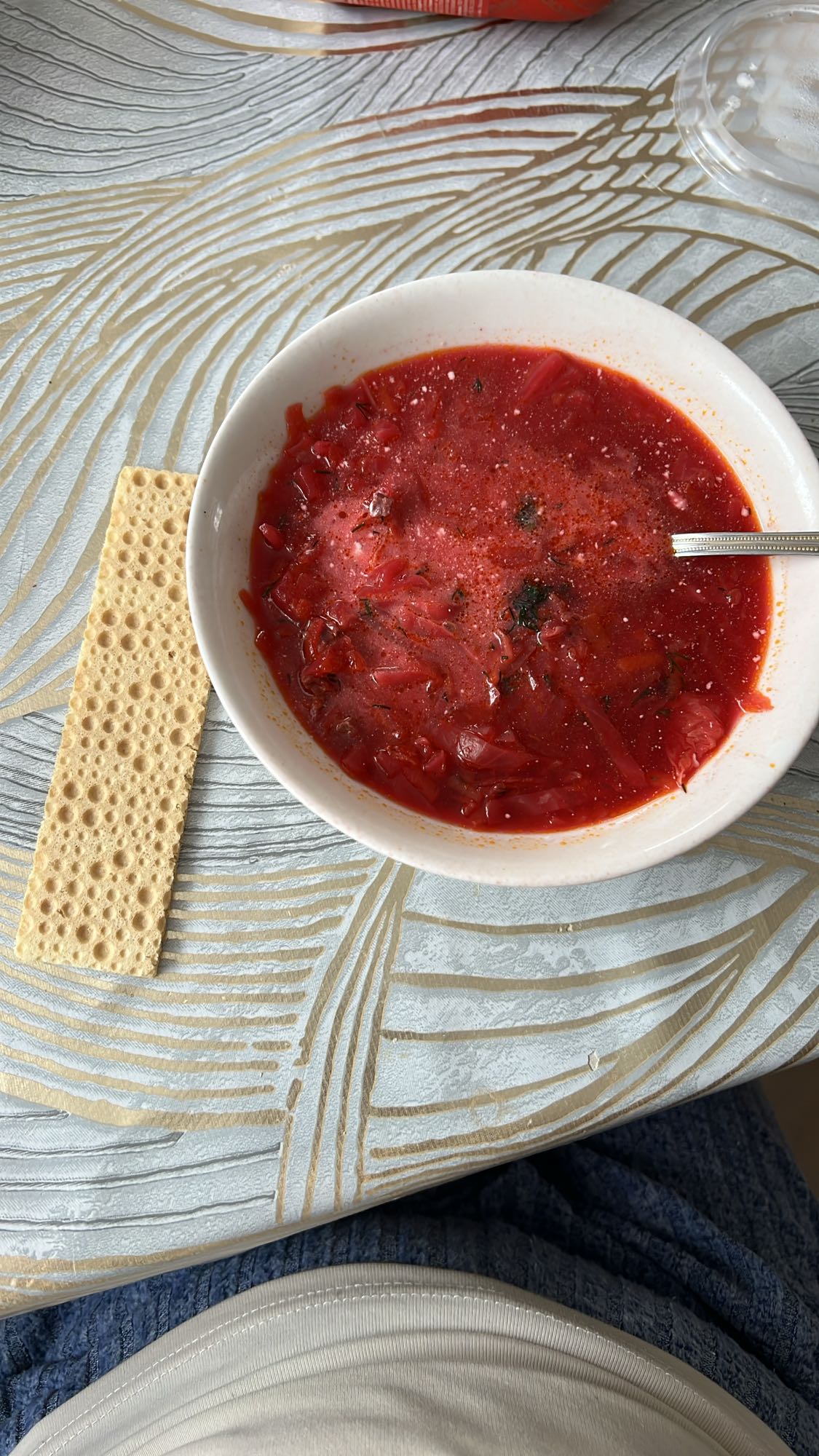 борщ с хлебцем