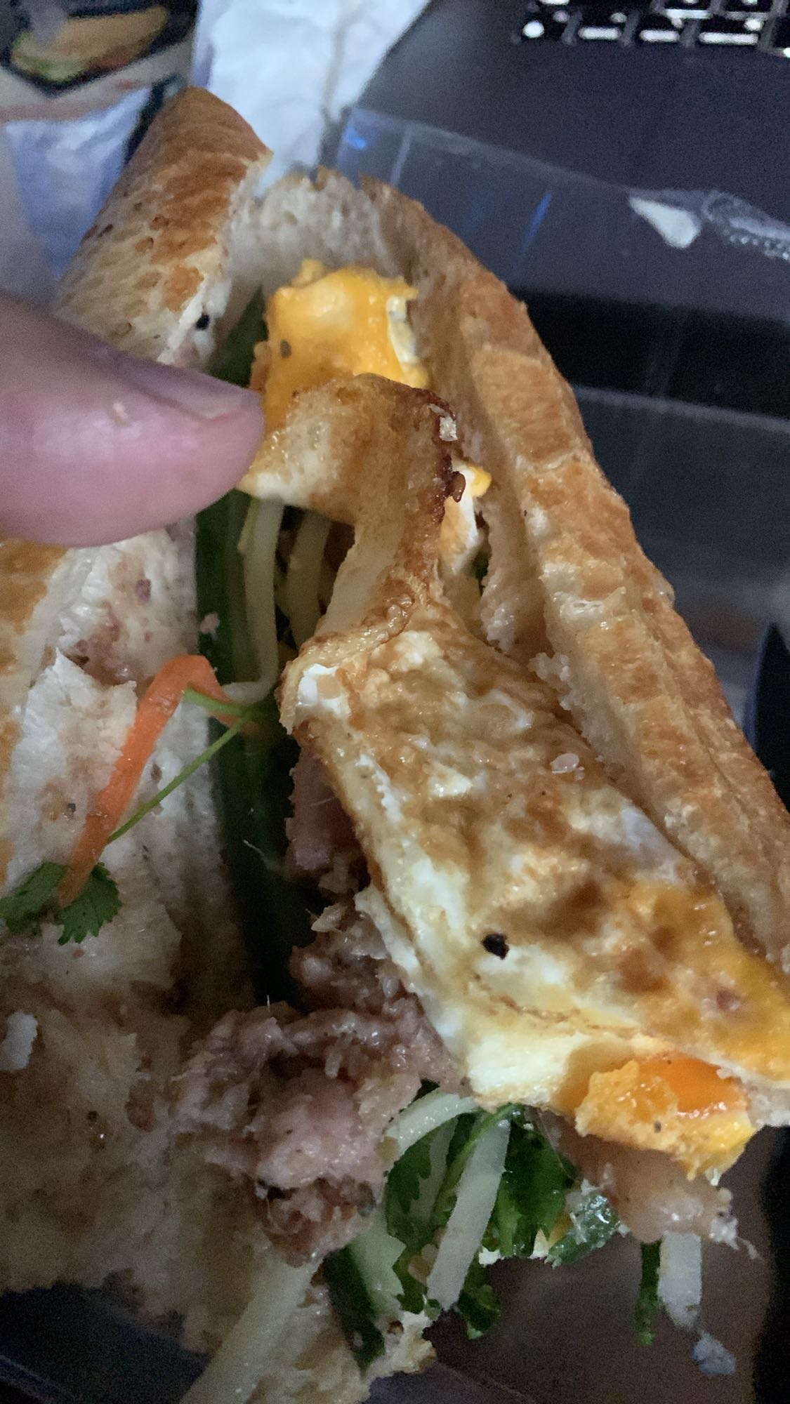 Egg and Pork Banh Mi