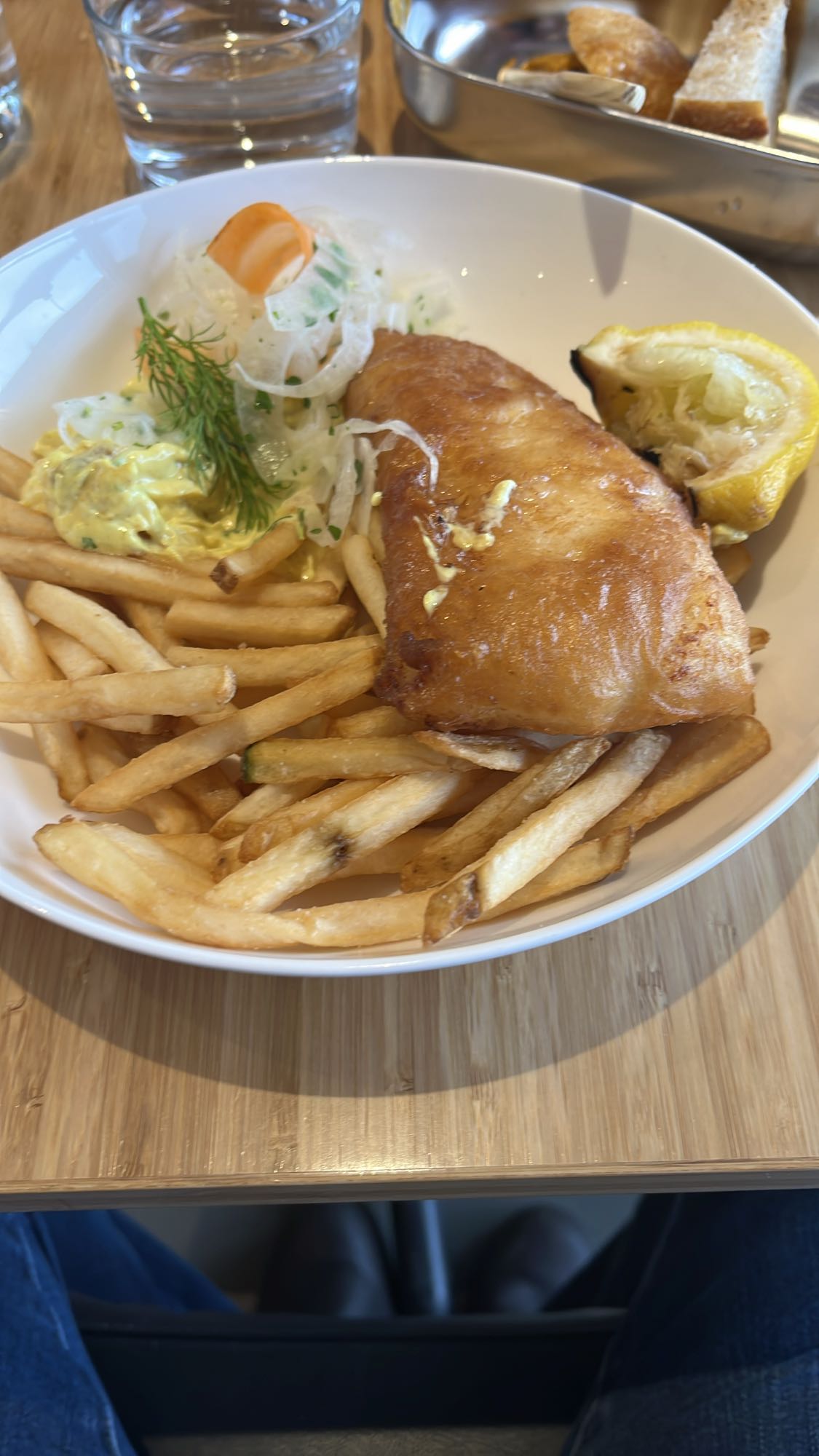 Fish and chips tallrik