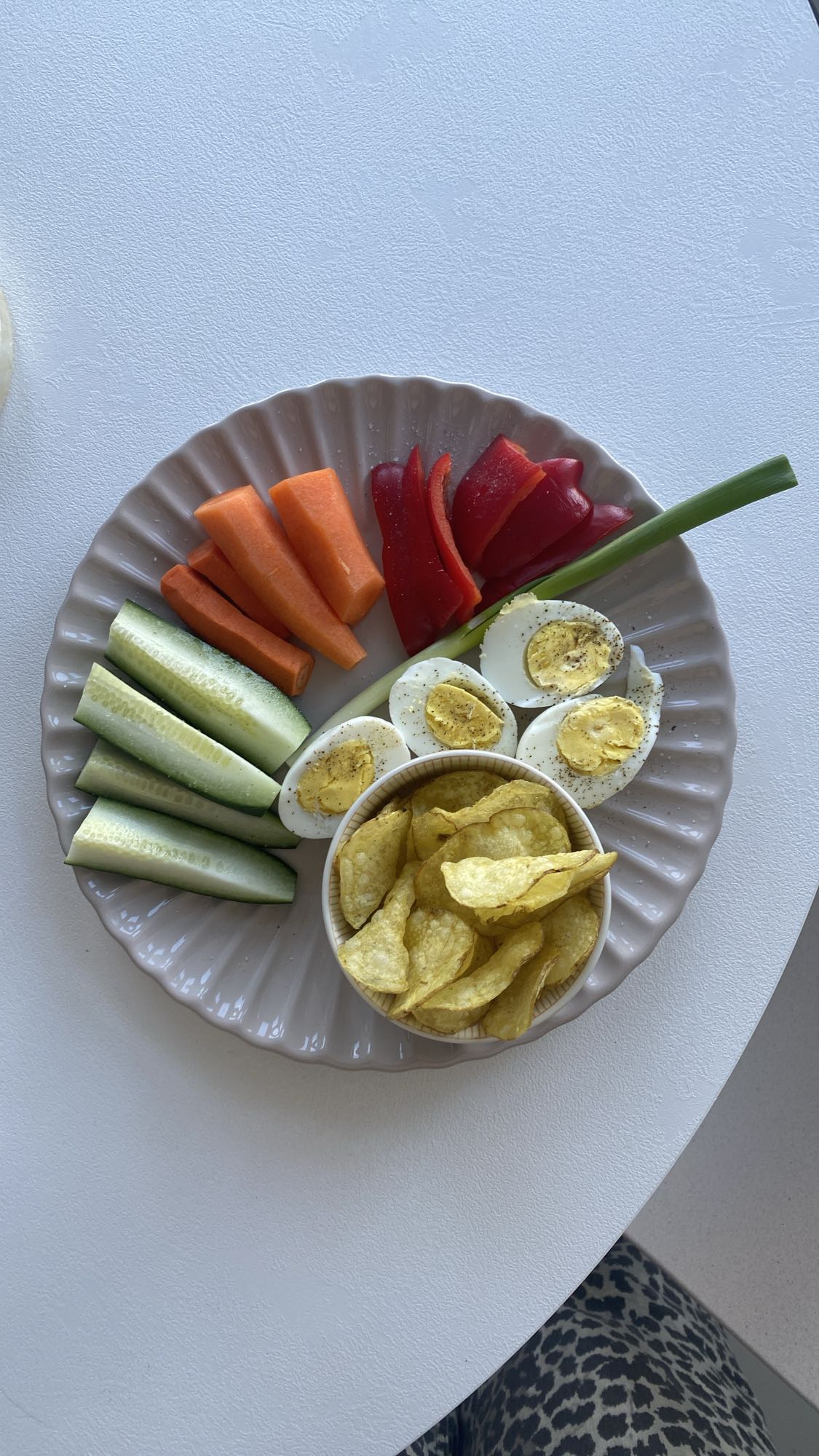 Eggs & Veggie Snack Plate