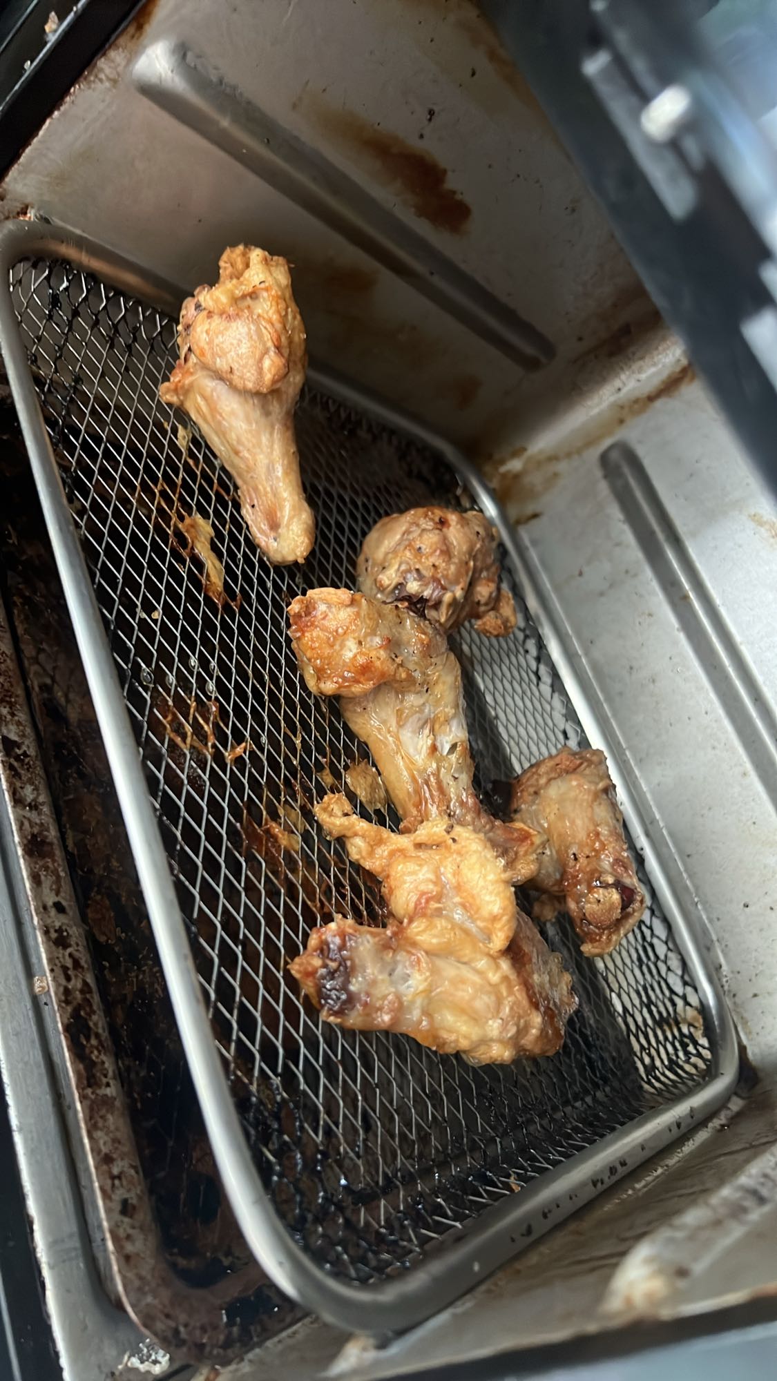 Conchinha da asa sem pele assada