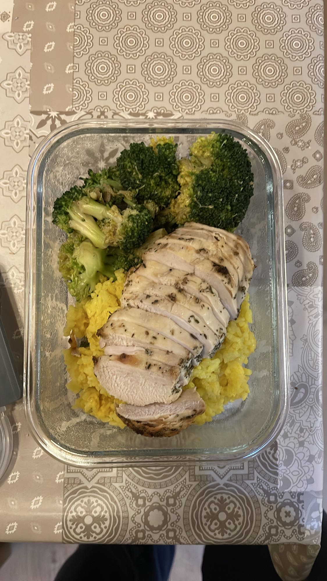 Poulet riz brocoli