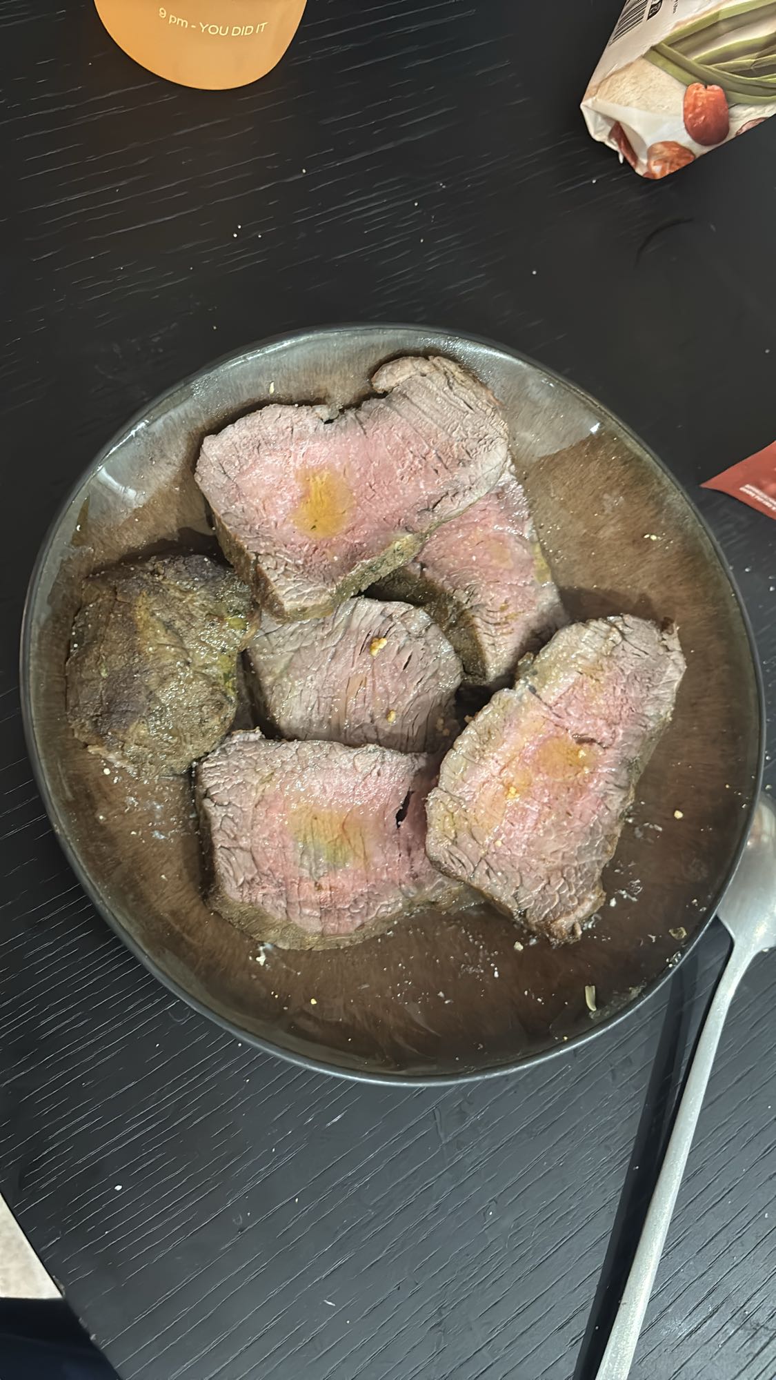Tranches de boeuf rôti