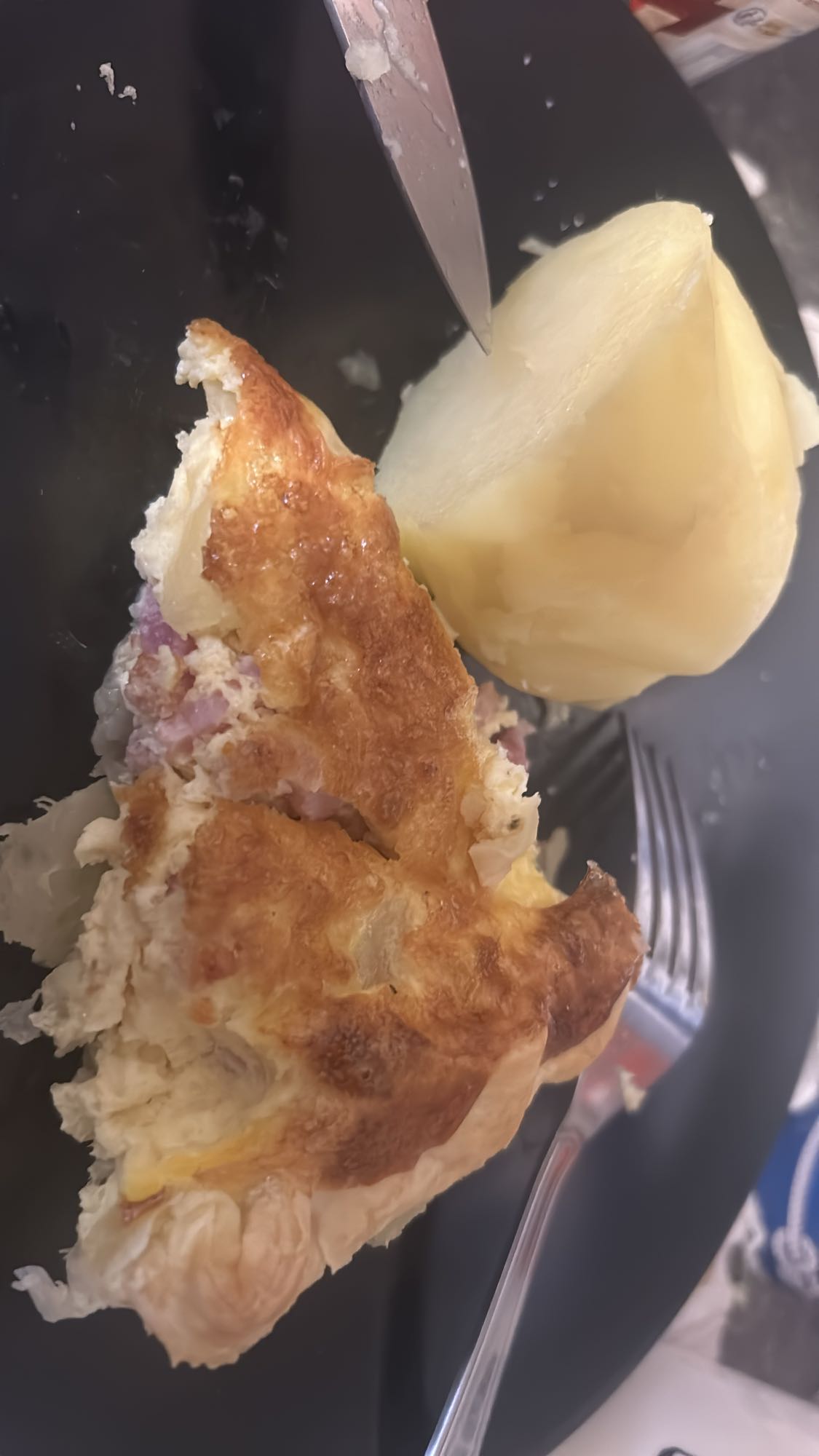 Quiche et pomme de terre