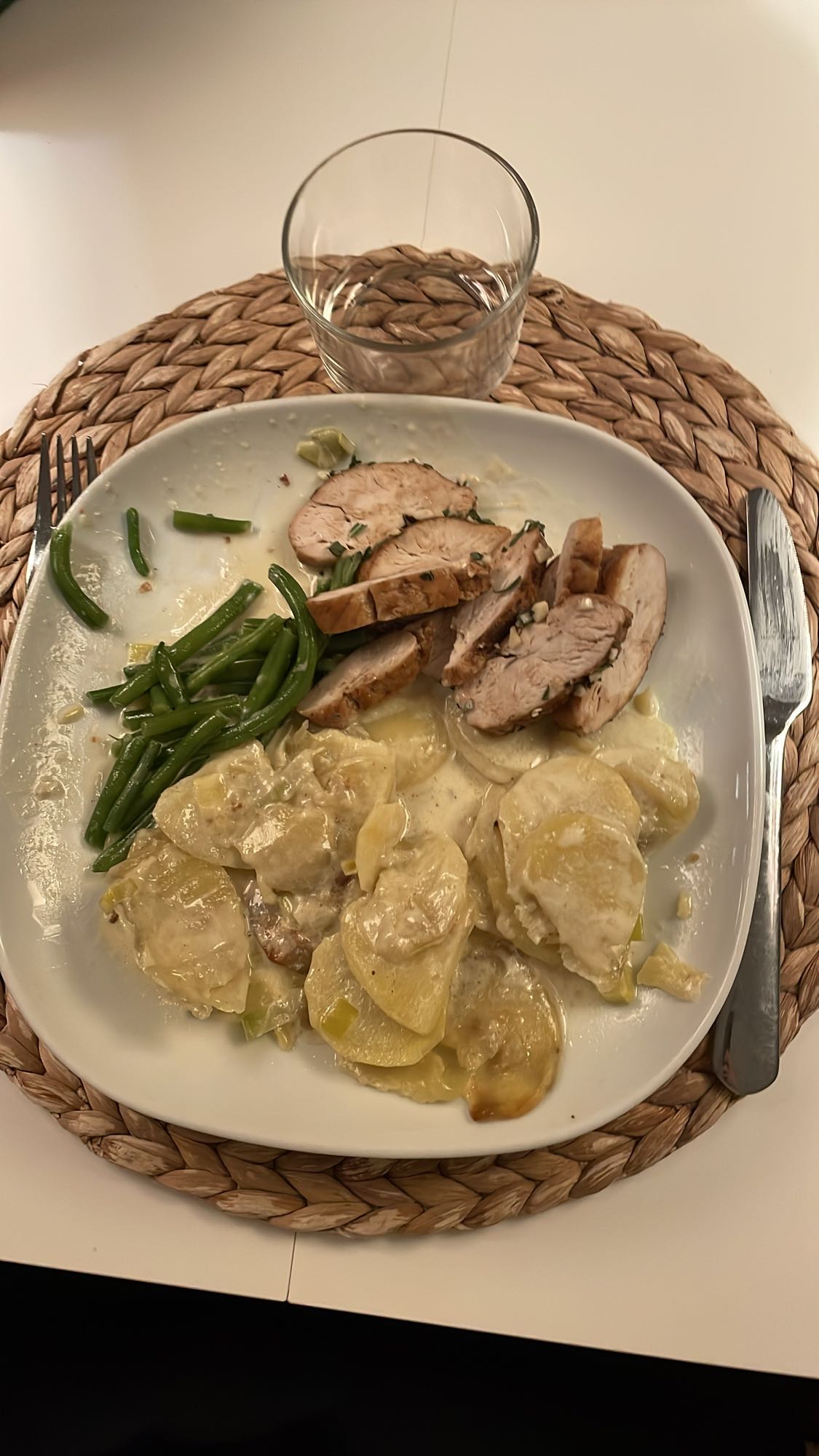Kyckling med potatisgratäng