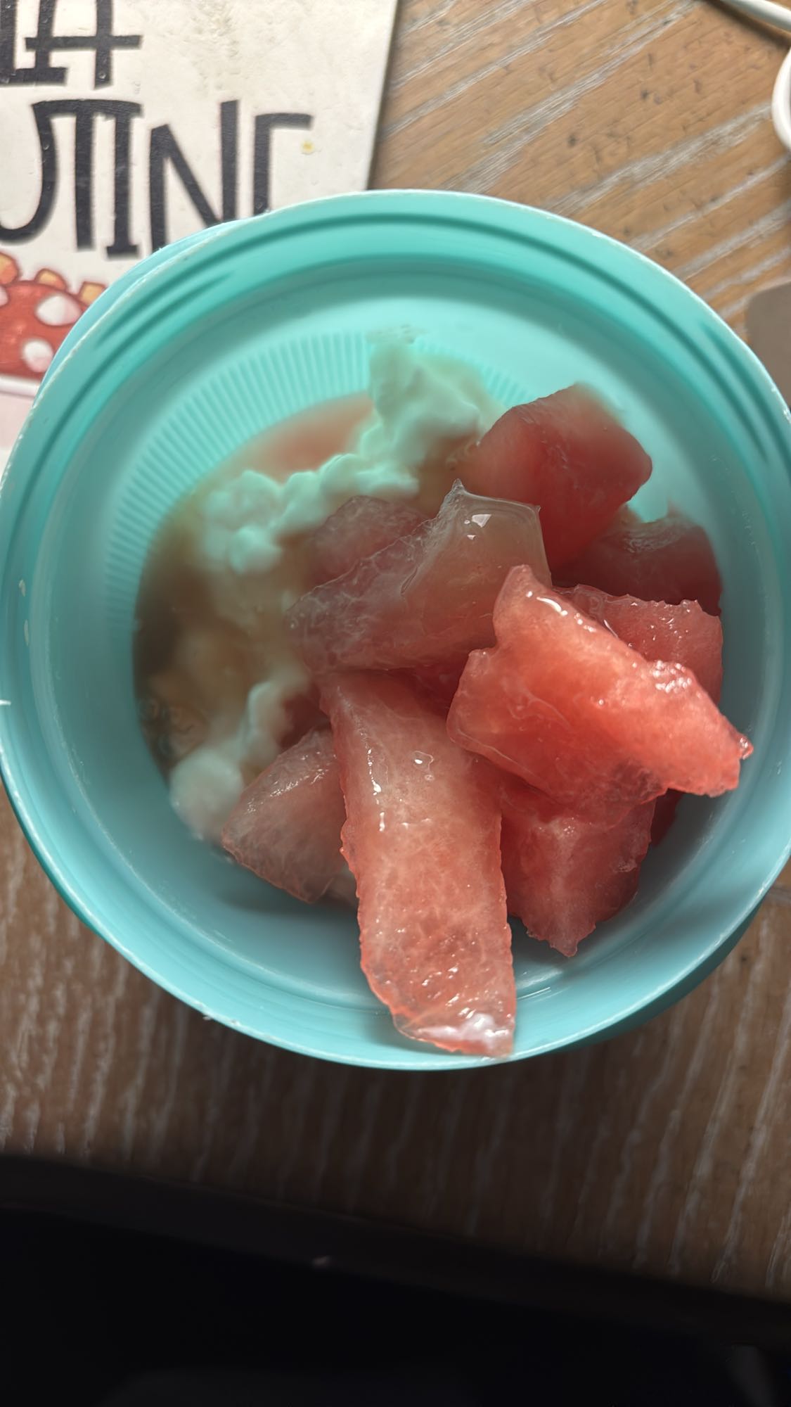 Pastèque et fromage blanc