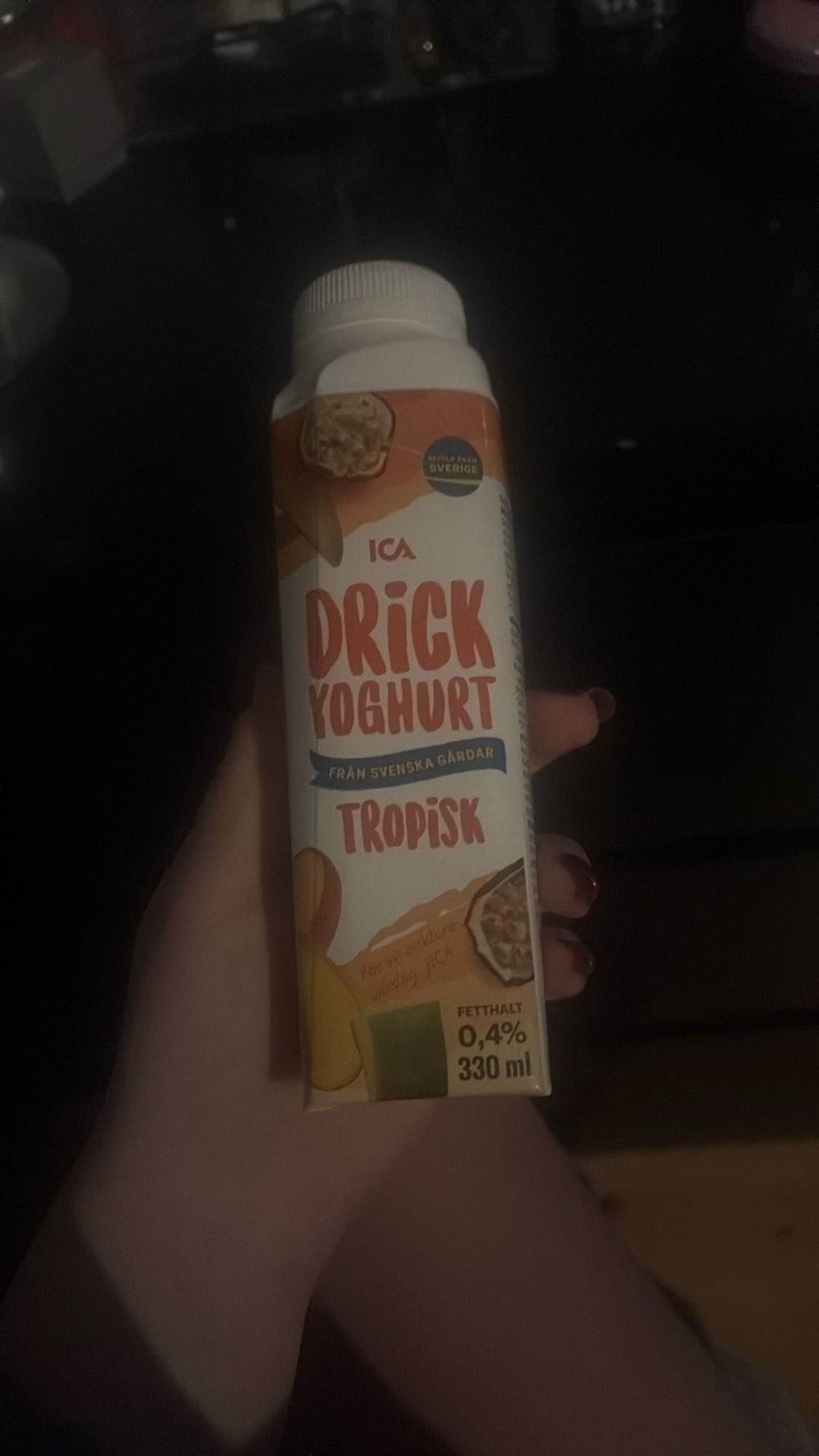 Tropisk drickyoghurt