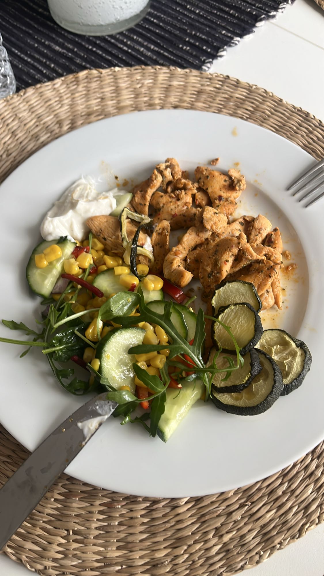 Kyckling med sallad