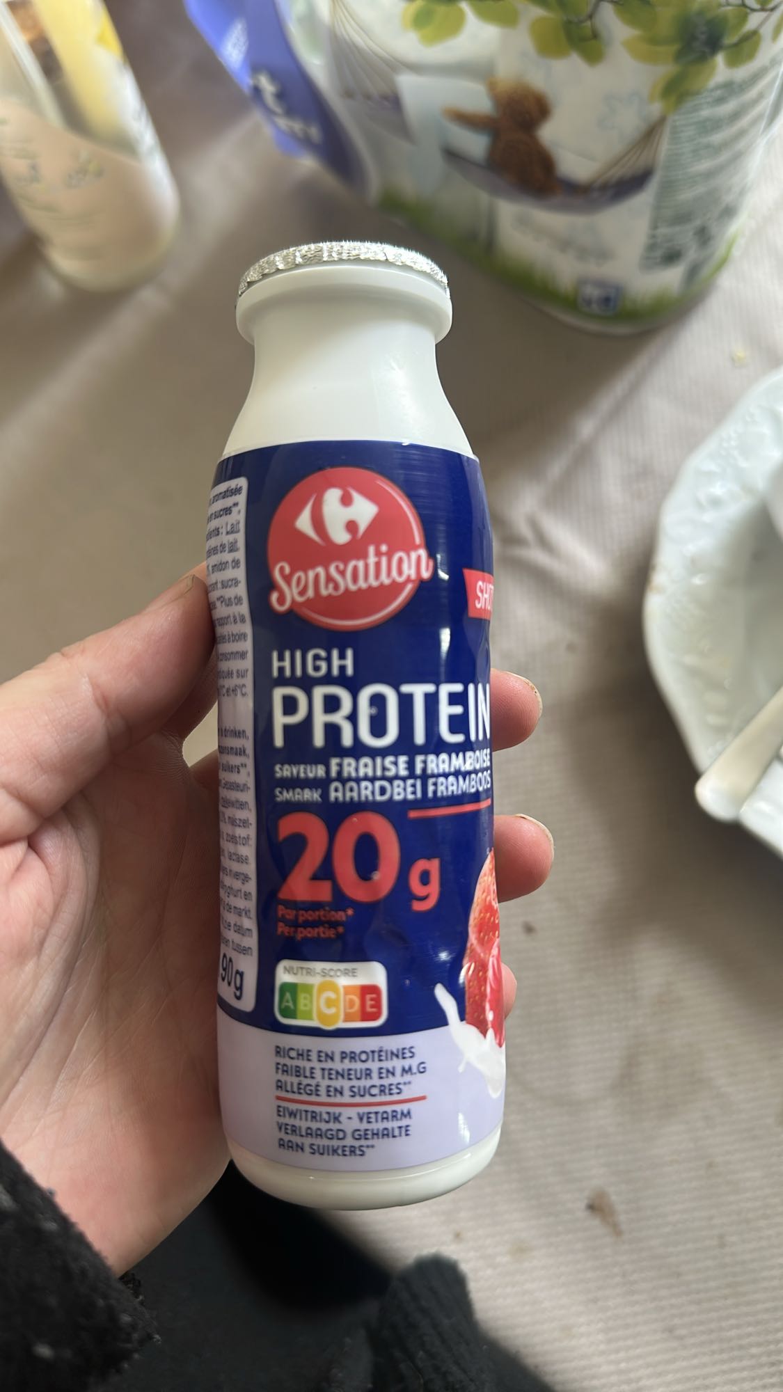 Shake protéiné fraise