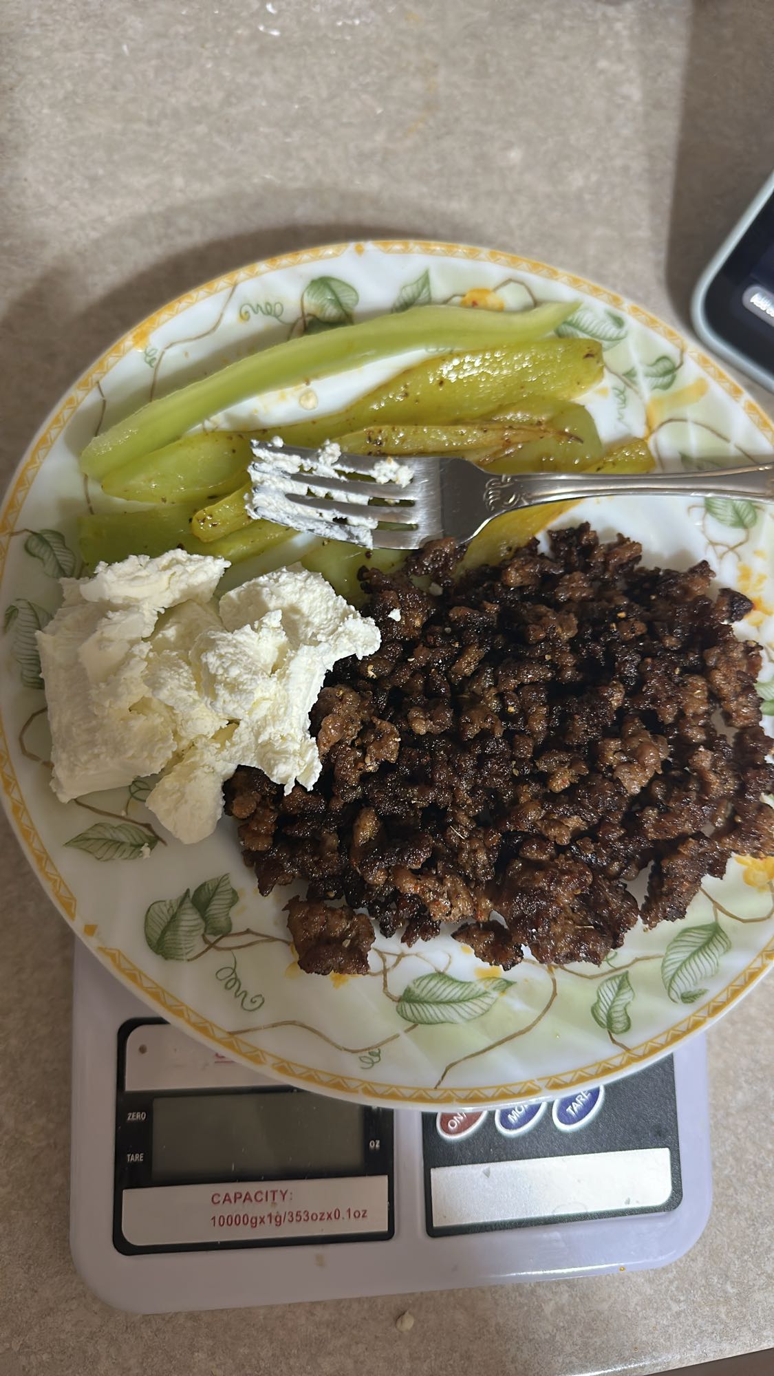 Beef with cheese & pickles