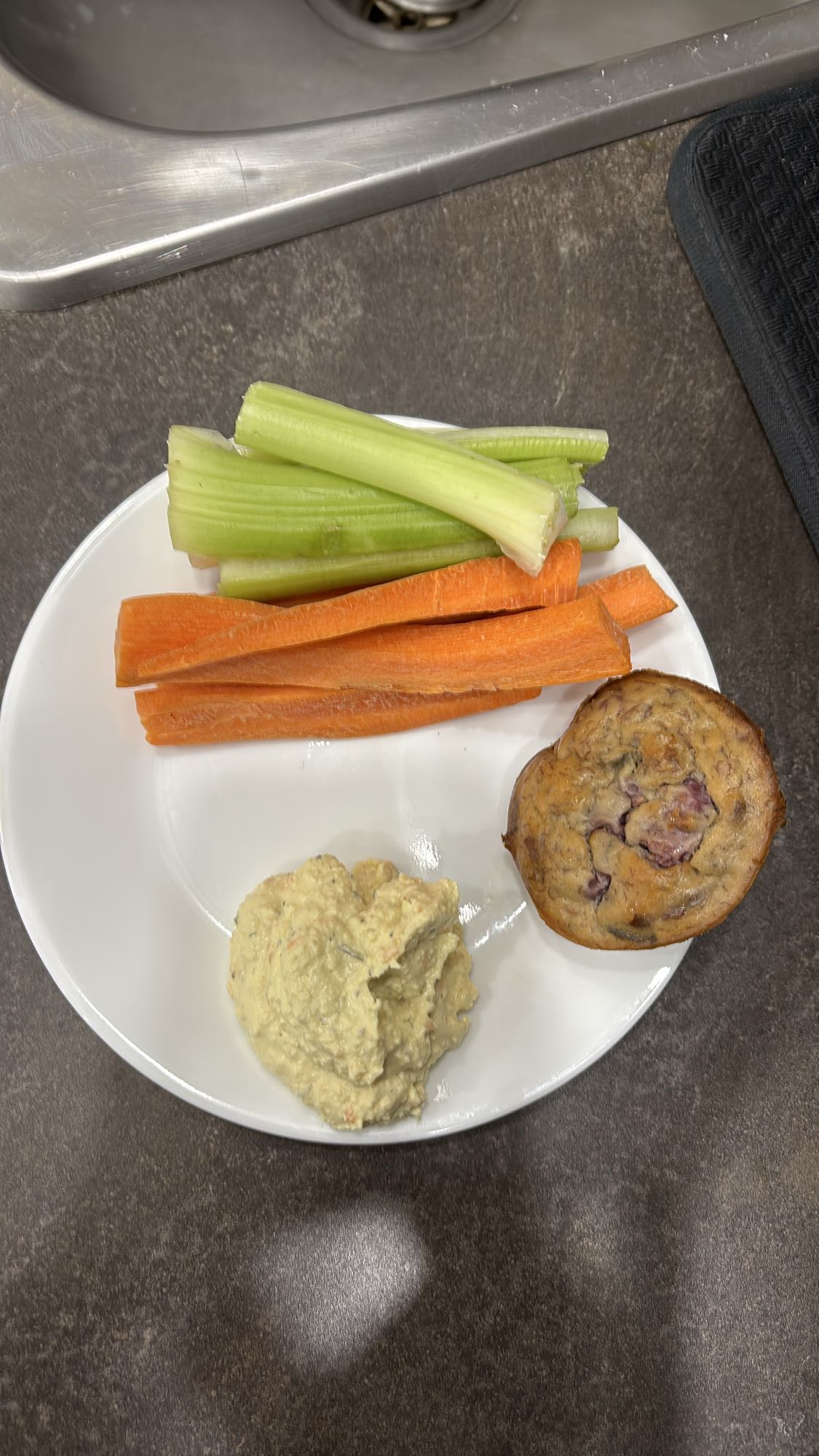 Collation légumes muffin