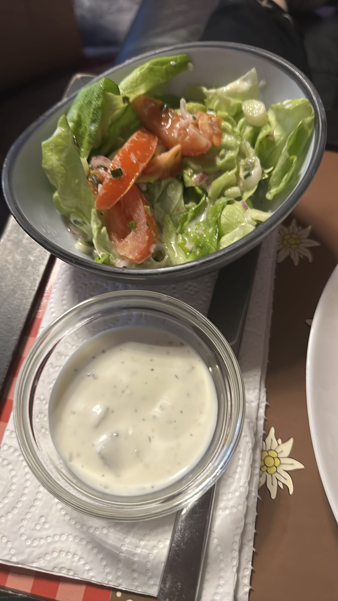 Gemischter Salat mit Dressing