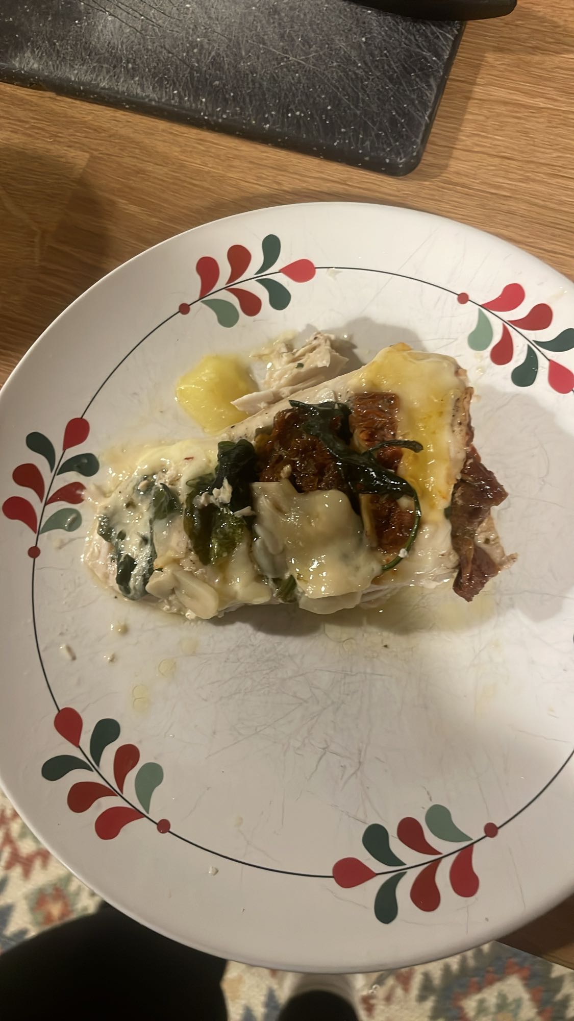 Kurczak z serem i szpinakiem