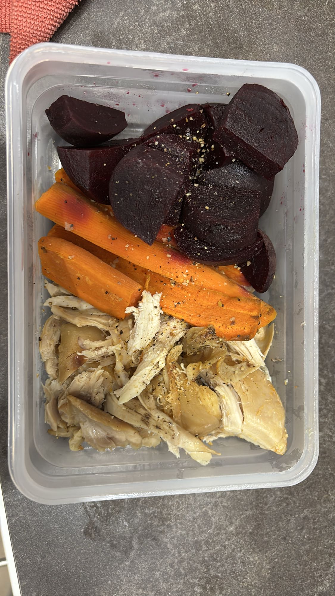 Poulet avec légumes