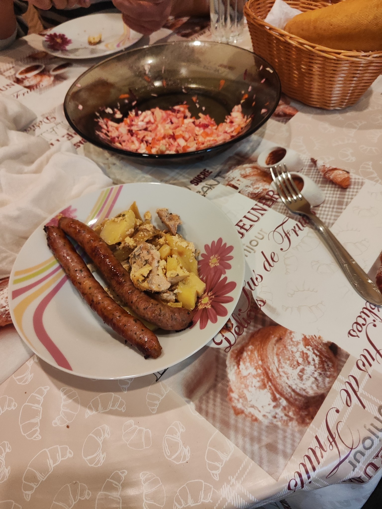 Sausage and potato plate