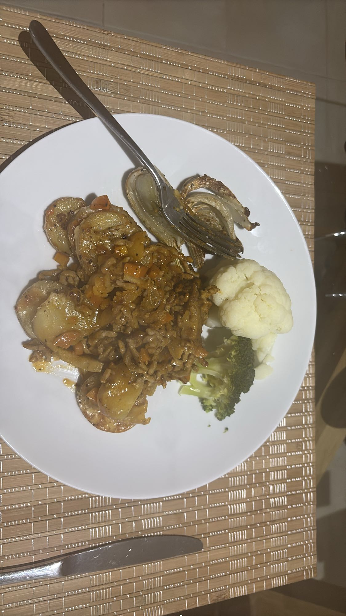 Beef potato bake with veggies