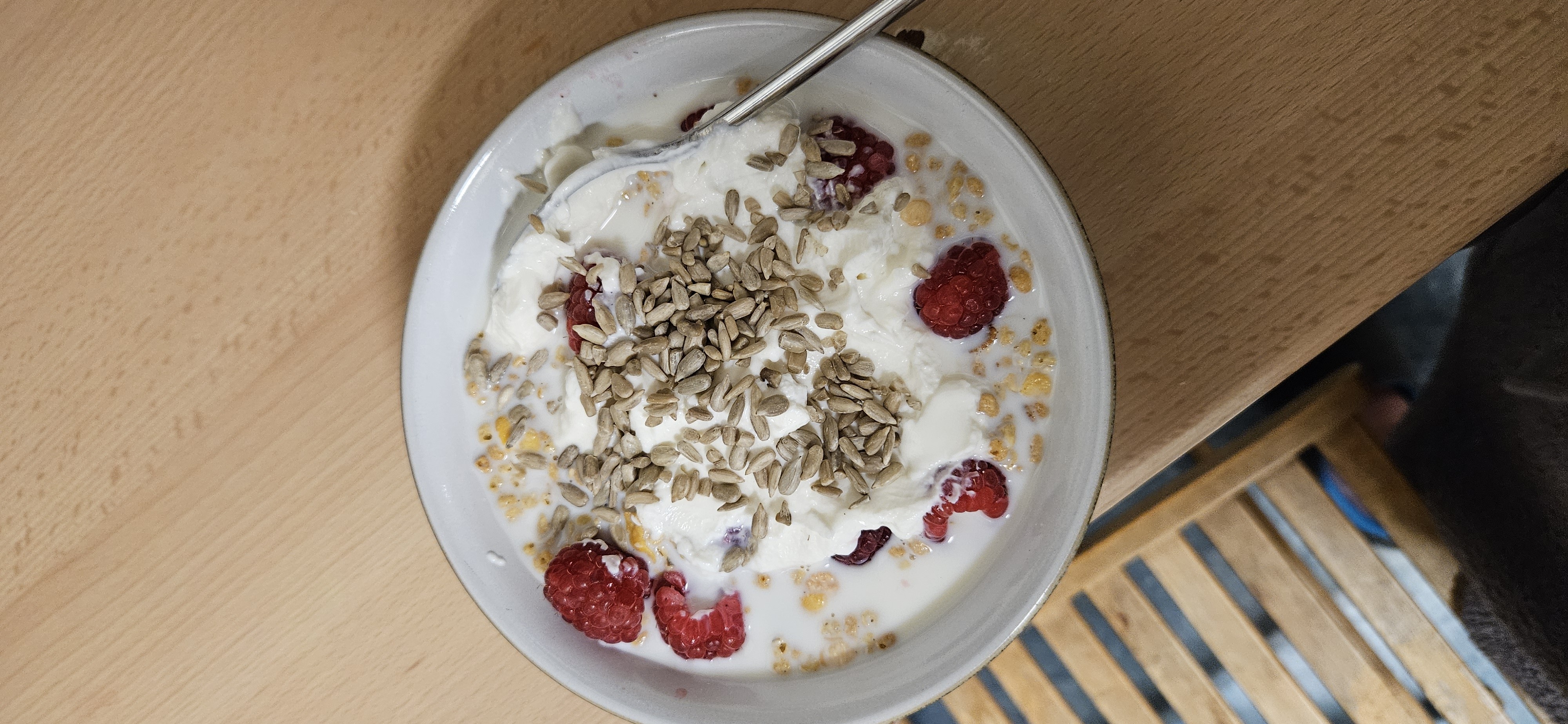 Yogurt berry muesli bowl