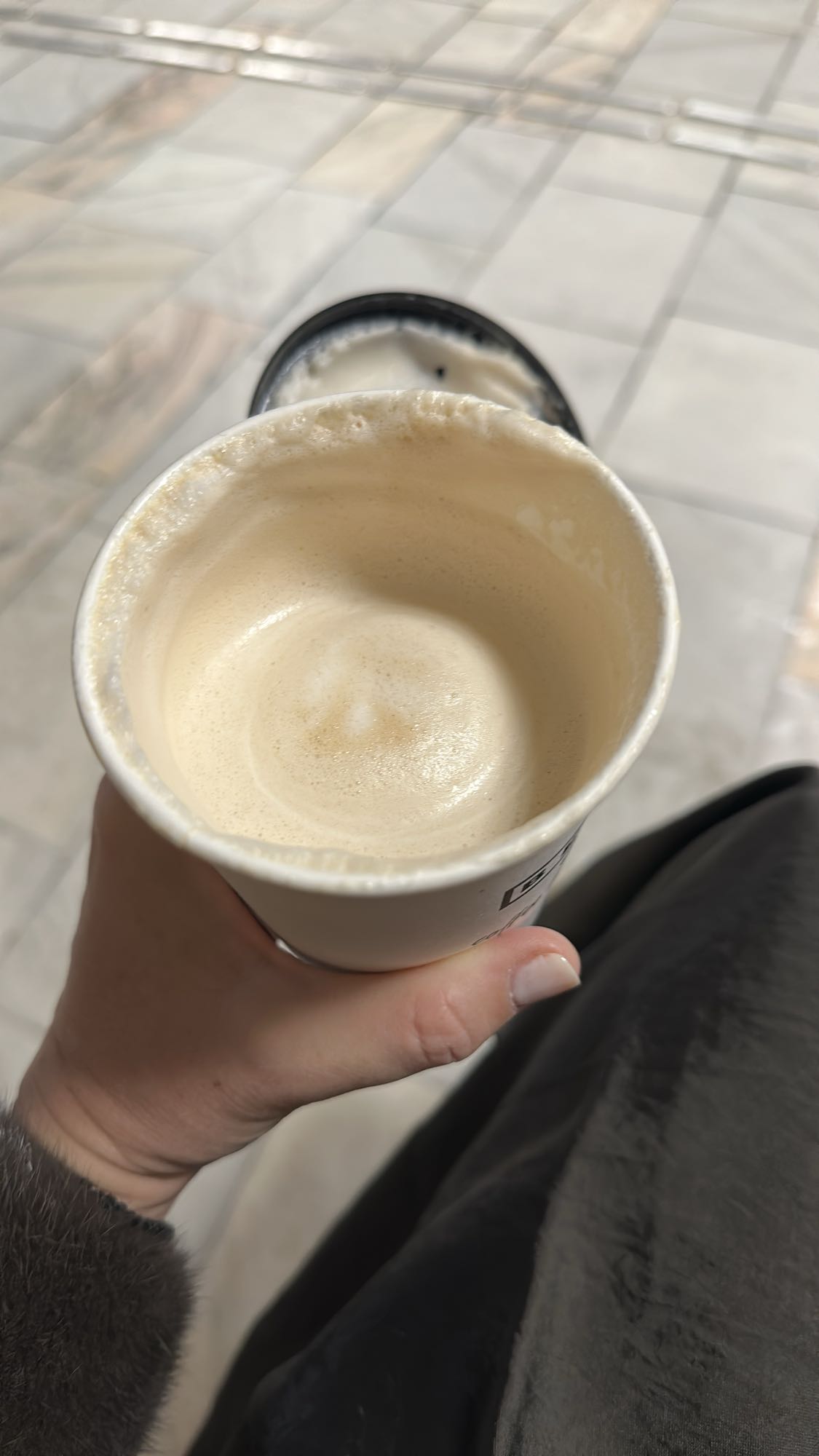 Latte with milk