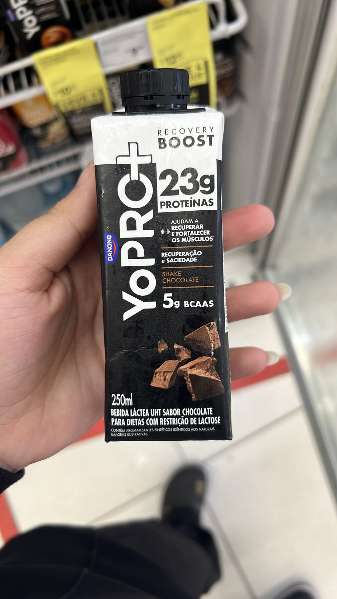 Shake proteico chocolate