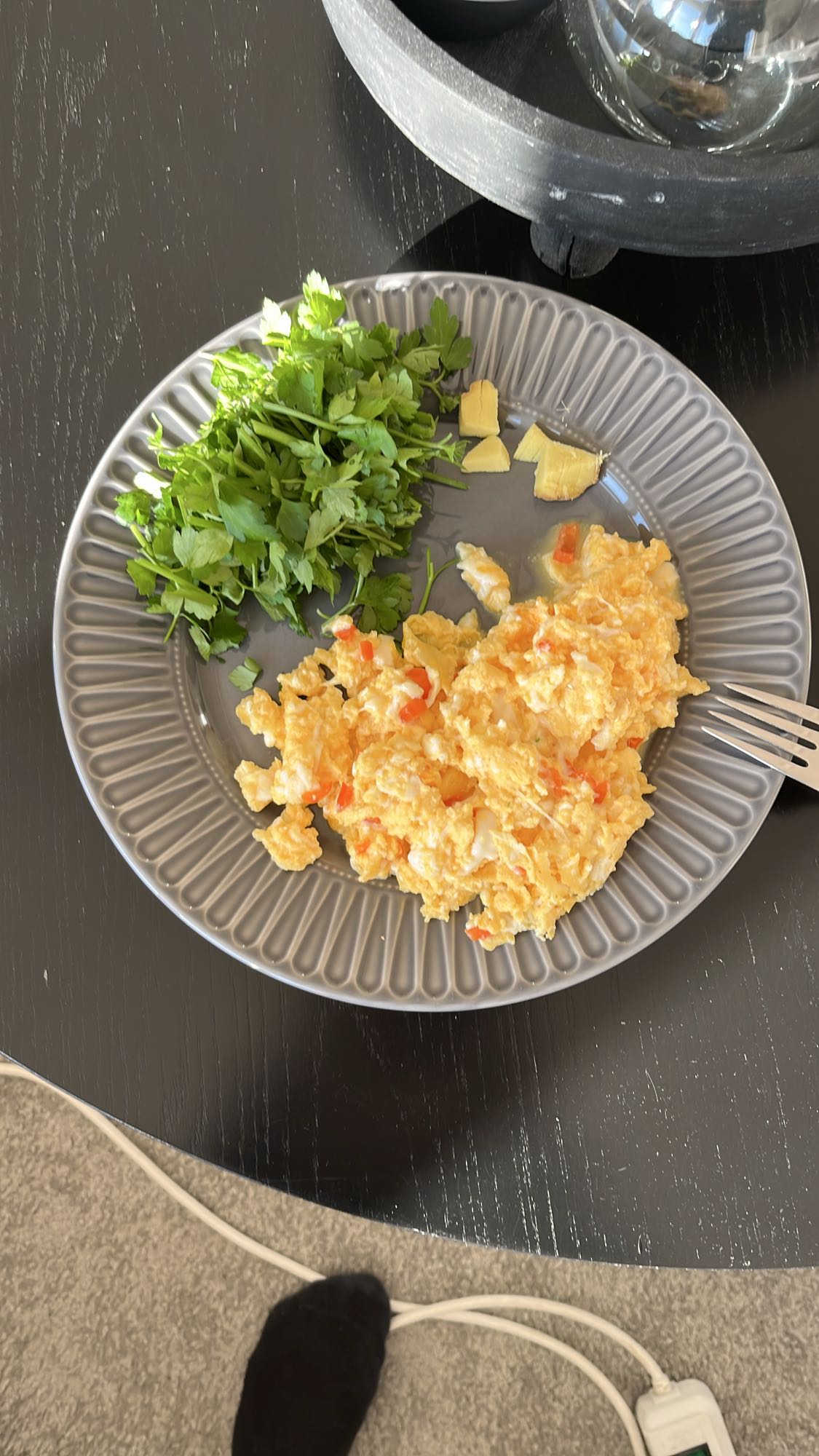 Äggröra med grönsaker