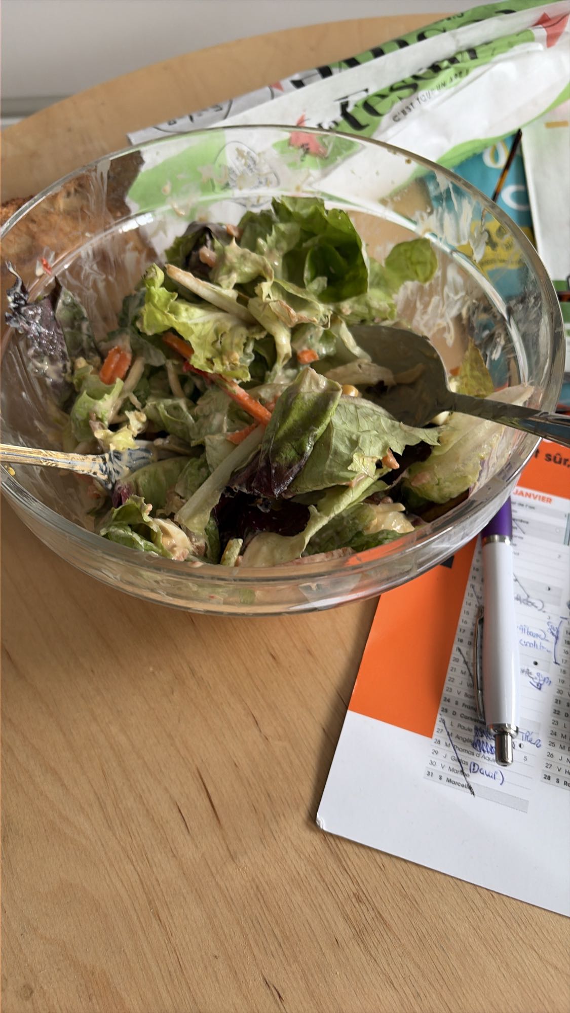 Salade verte crémeuse