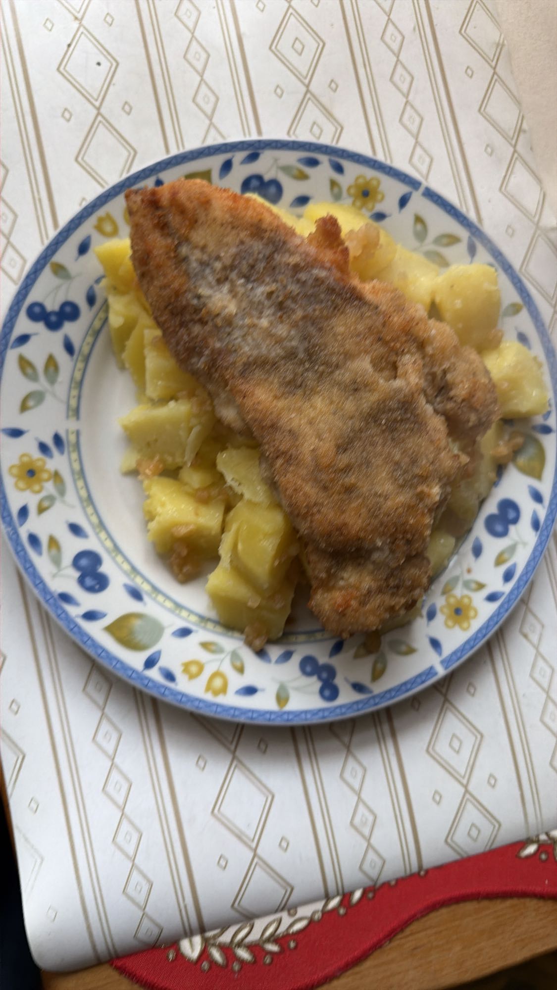 Kotlet schabowy z ziemniakami