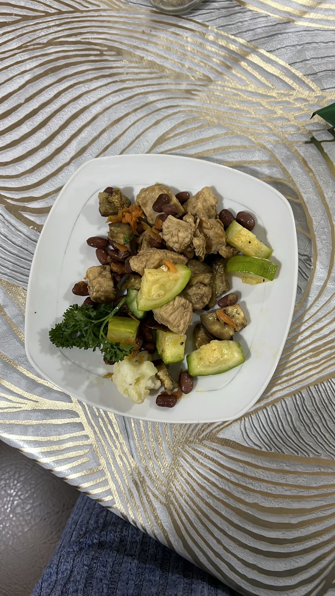 овощи с курицей