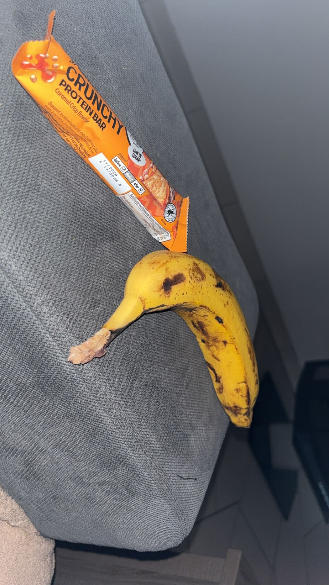 Barre protéinée et banane