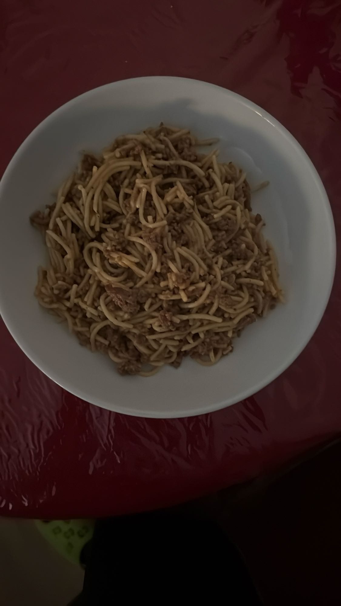 Espaguetis con carne