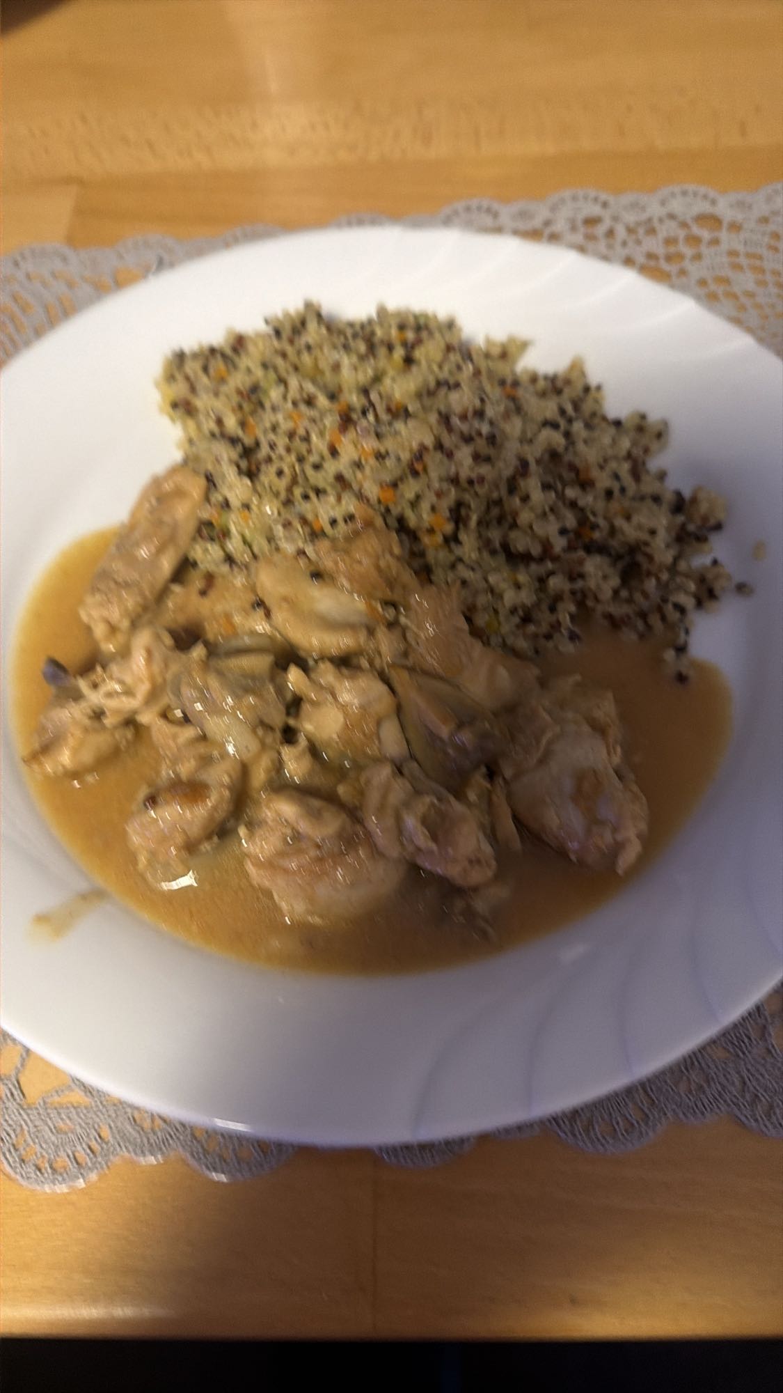 Kip met quinoa