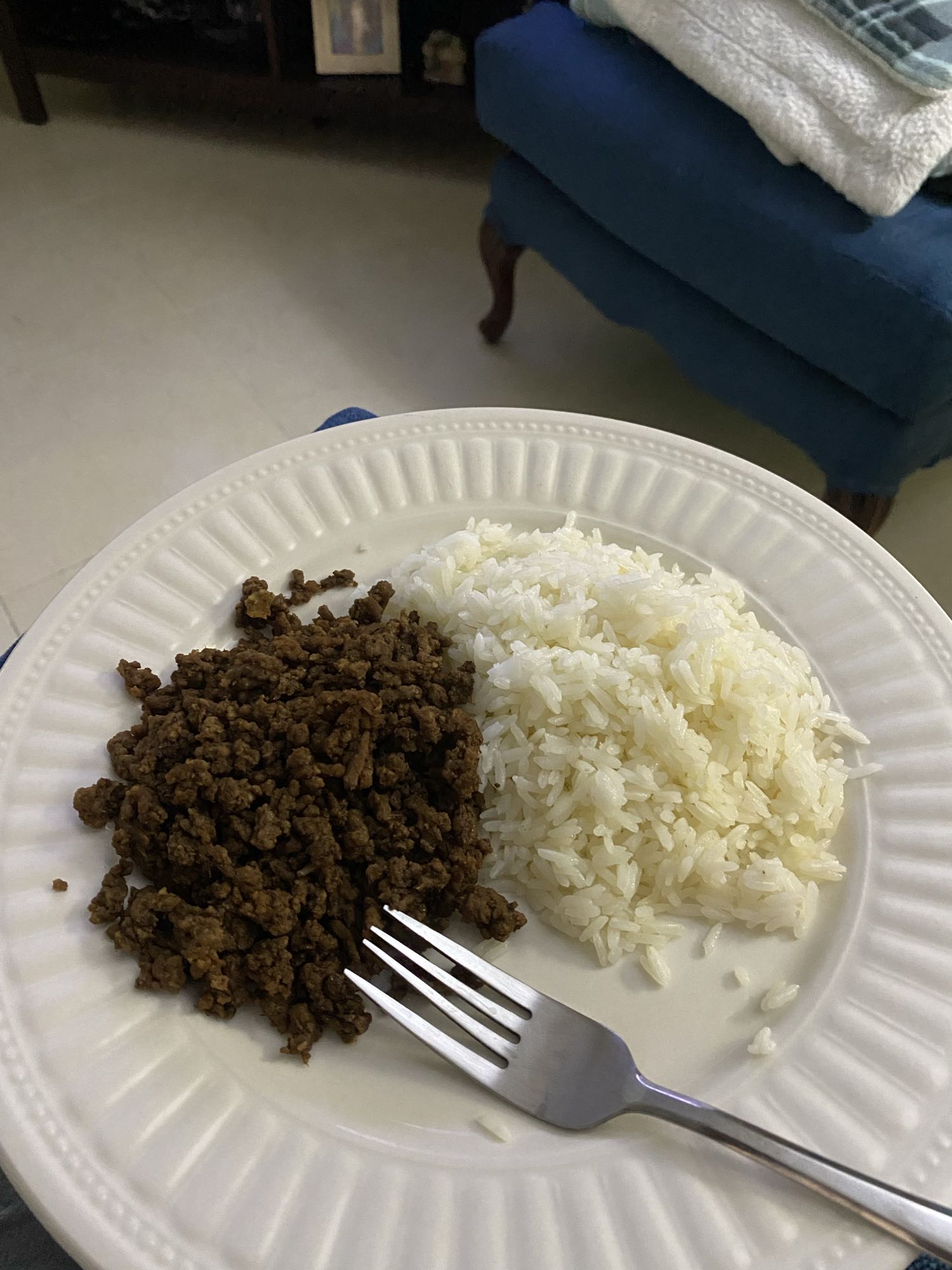 arroz con carne molida