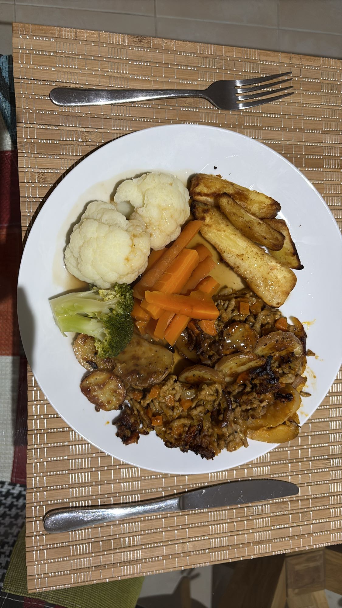 Roast Veg & Mince Plate