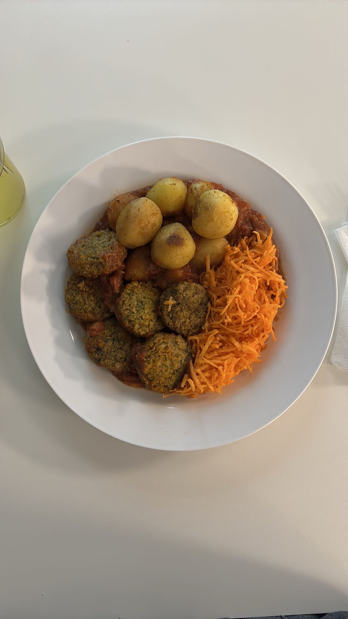 Falafel med potatis
