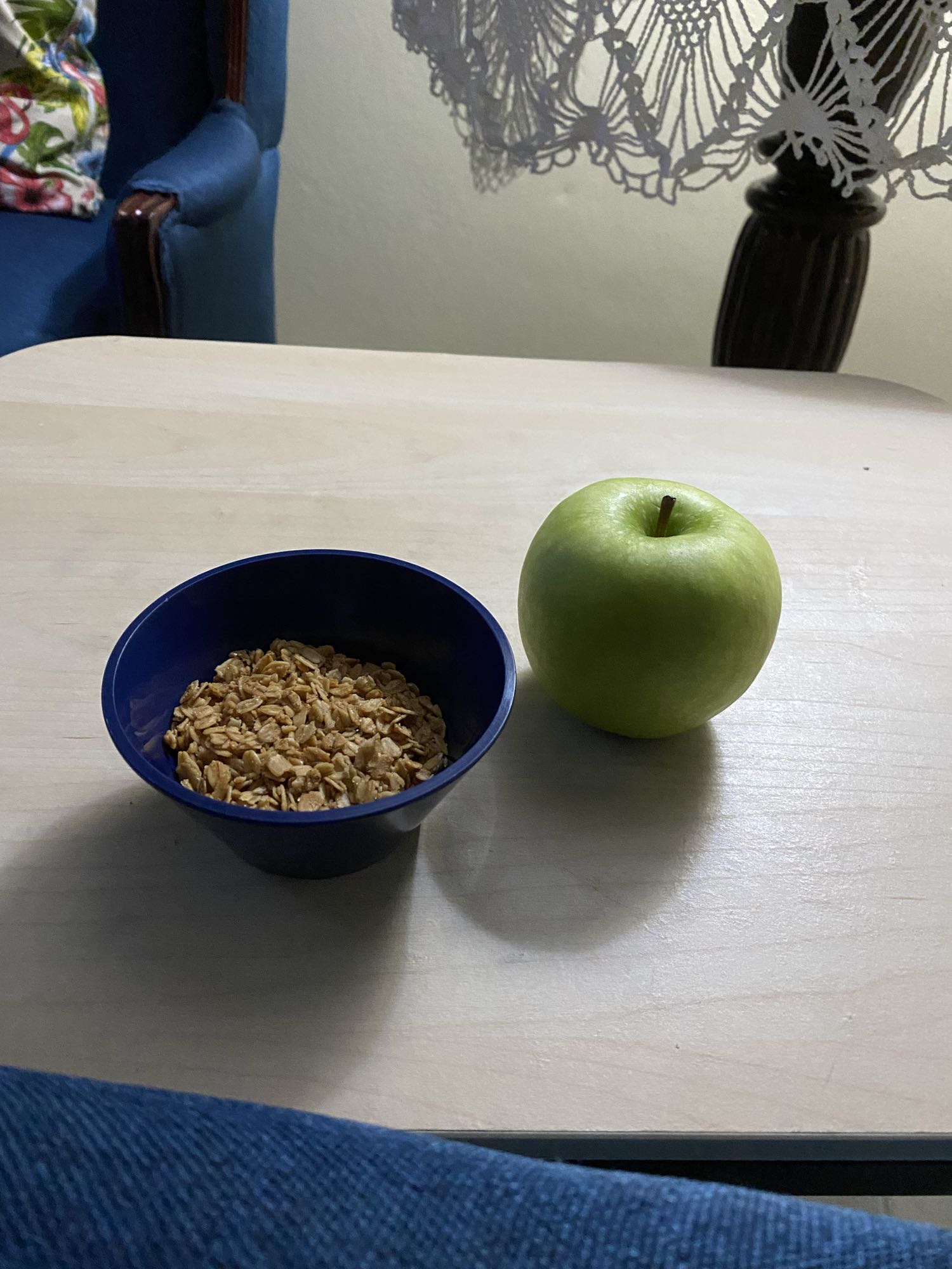 Manzana y granola