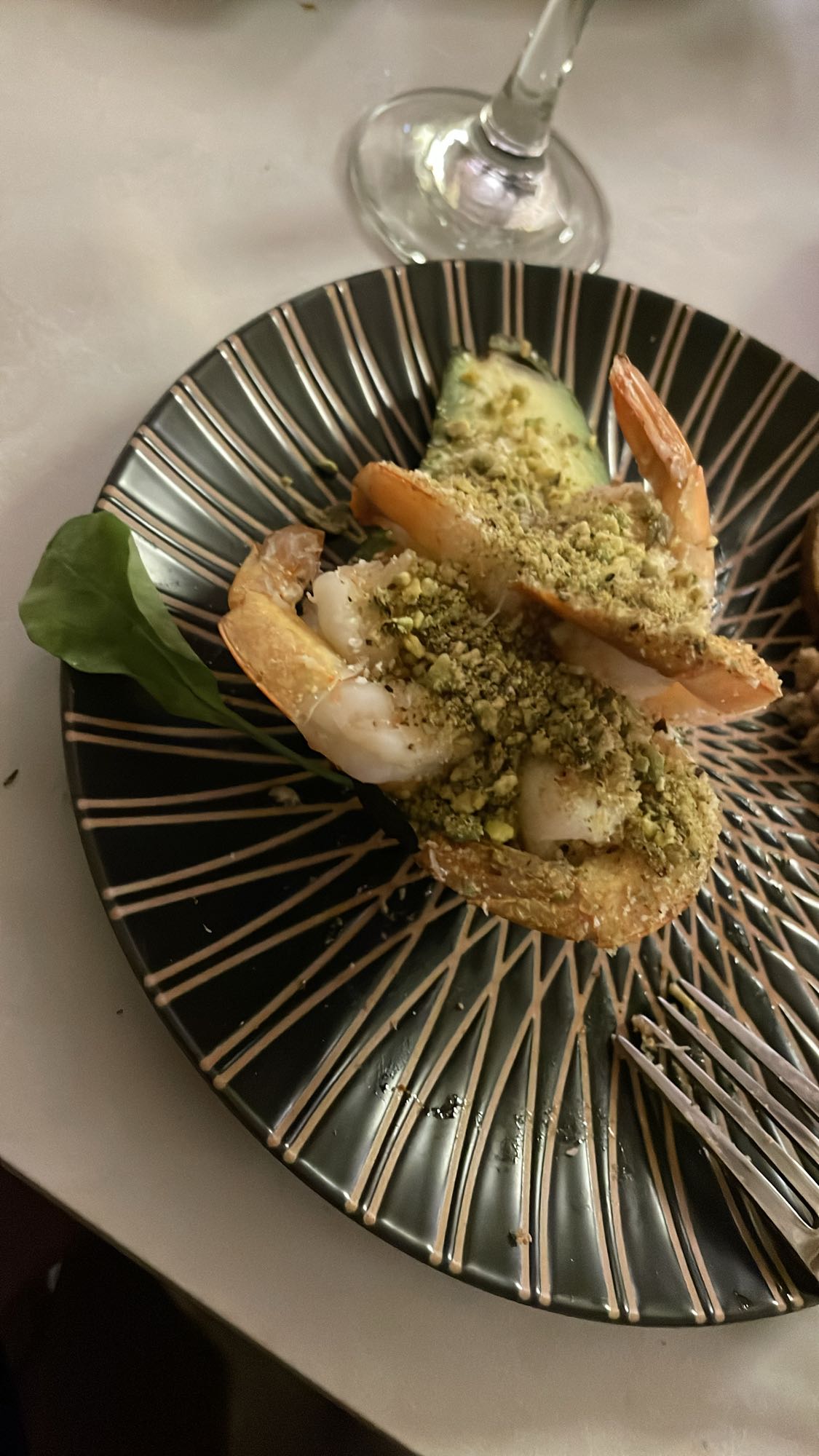 Pistachio Shrimp Avocado