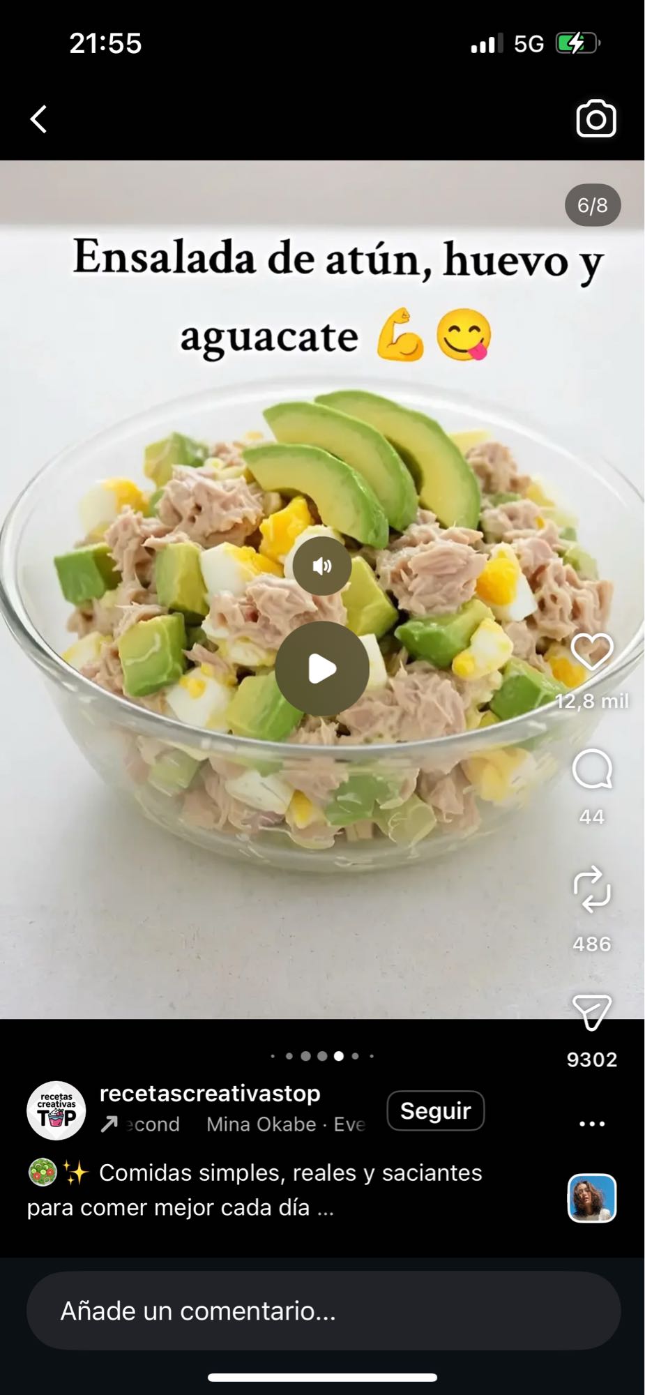 Ensalada de atún y huevo