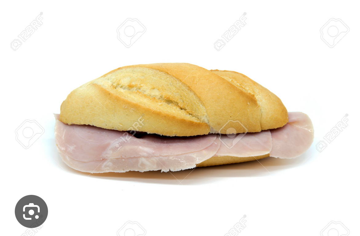 bocadillo de jamón cocido