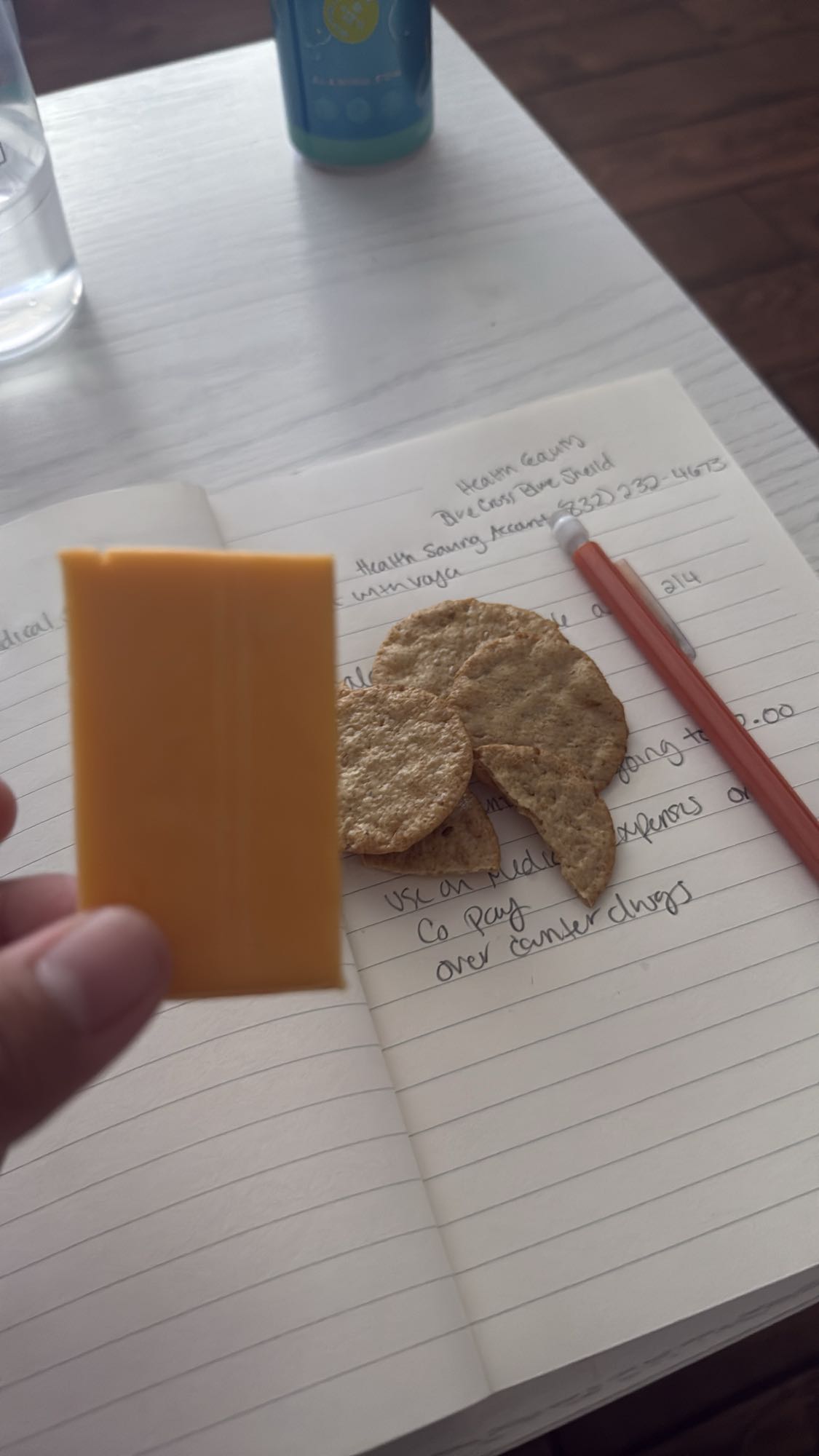 Cheese and Crackers Snack