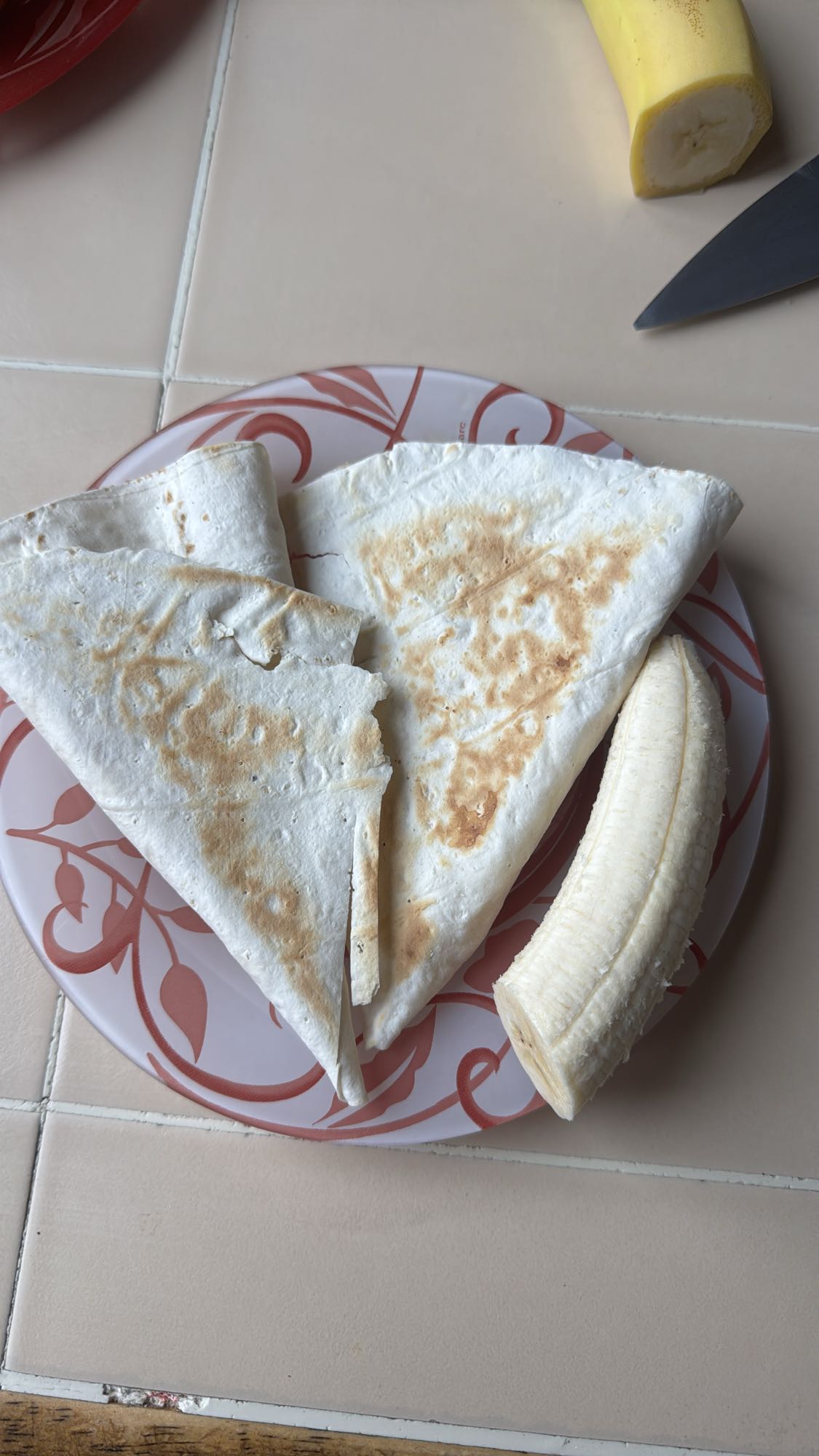 лаваш с бананом