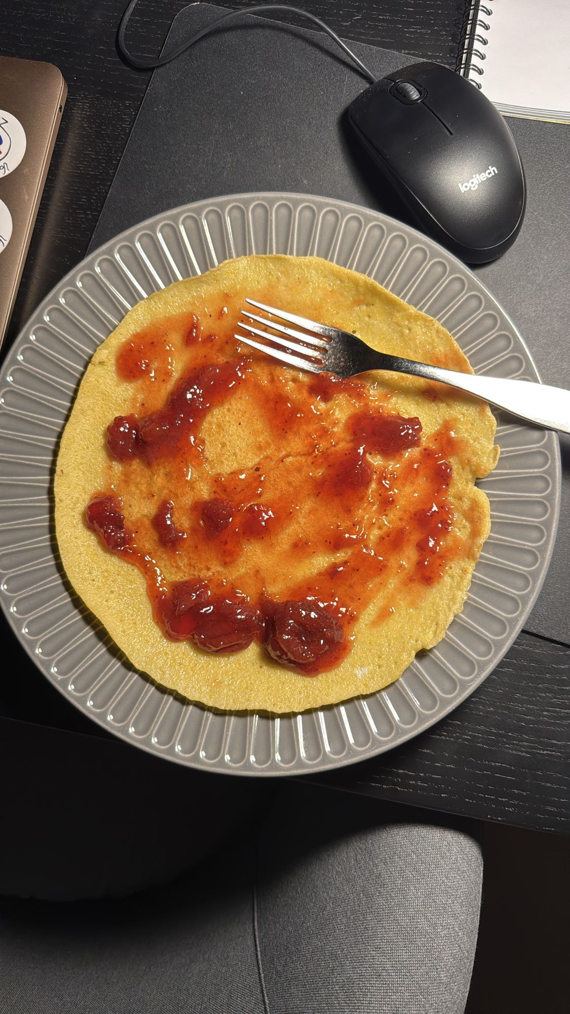 Pancake with jam