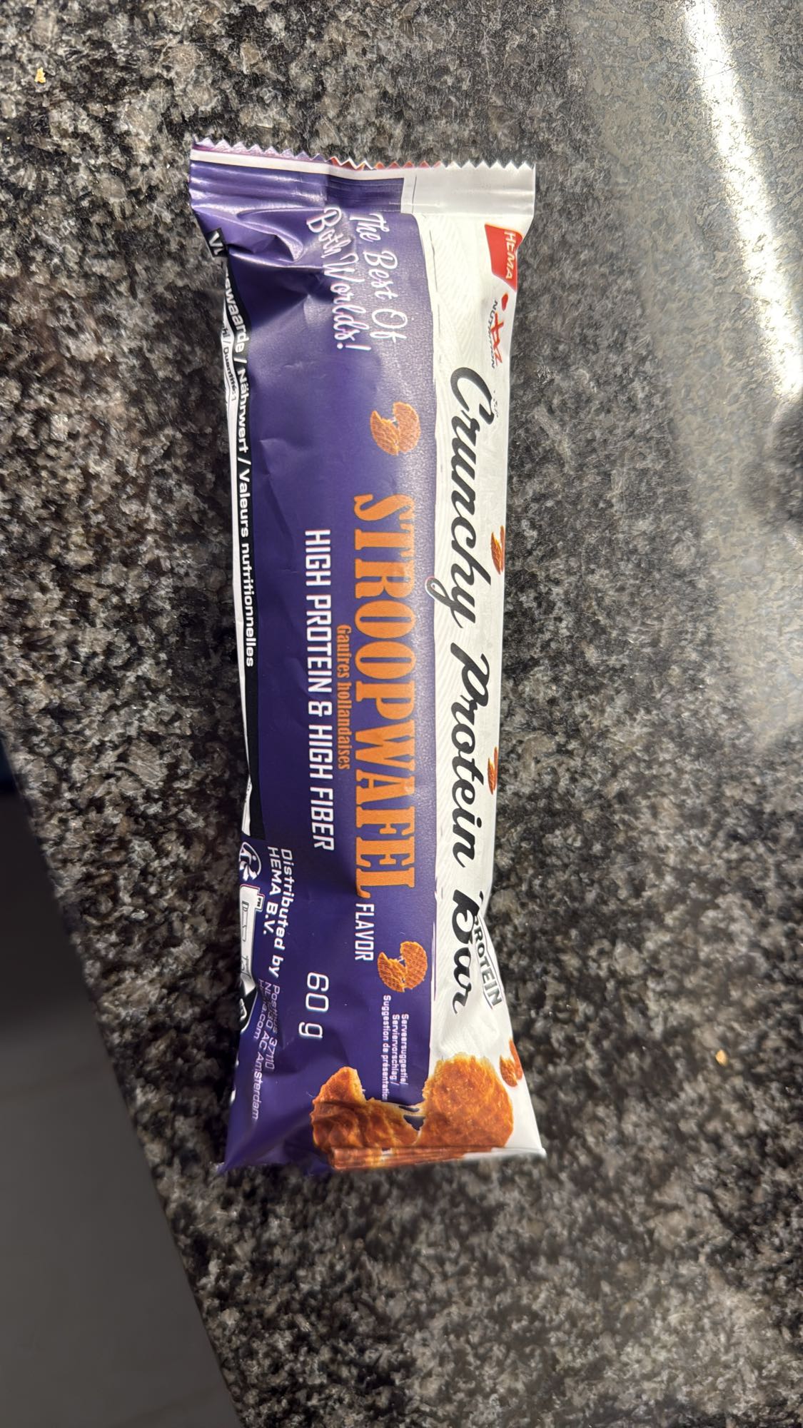 Crunchy stroopwafel reep