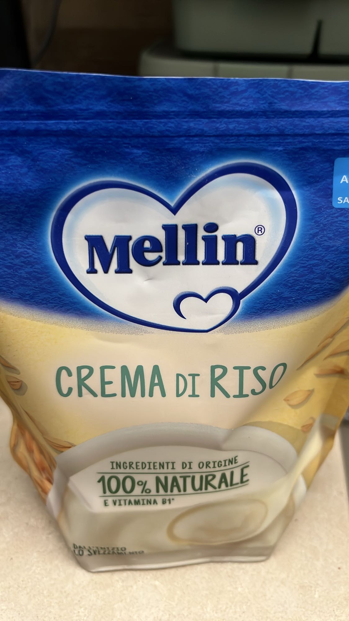 Crema di riso Mellin