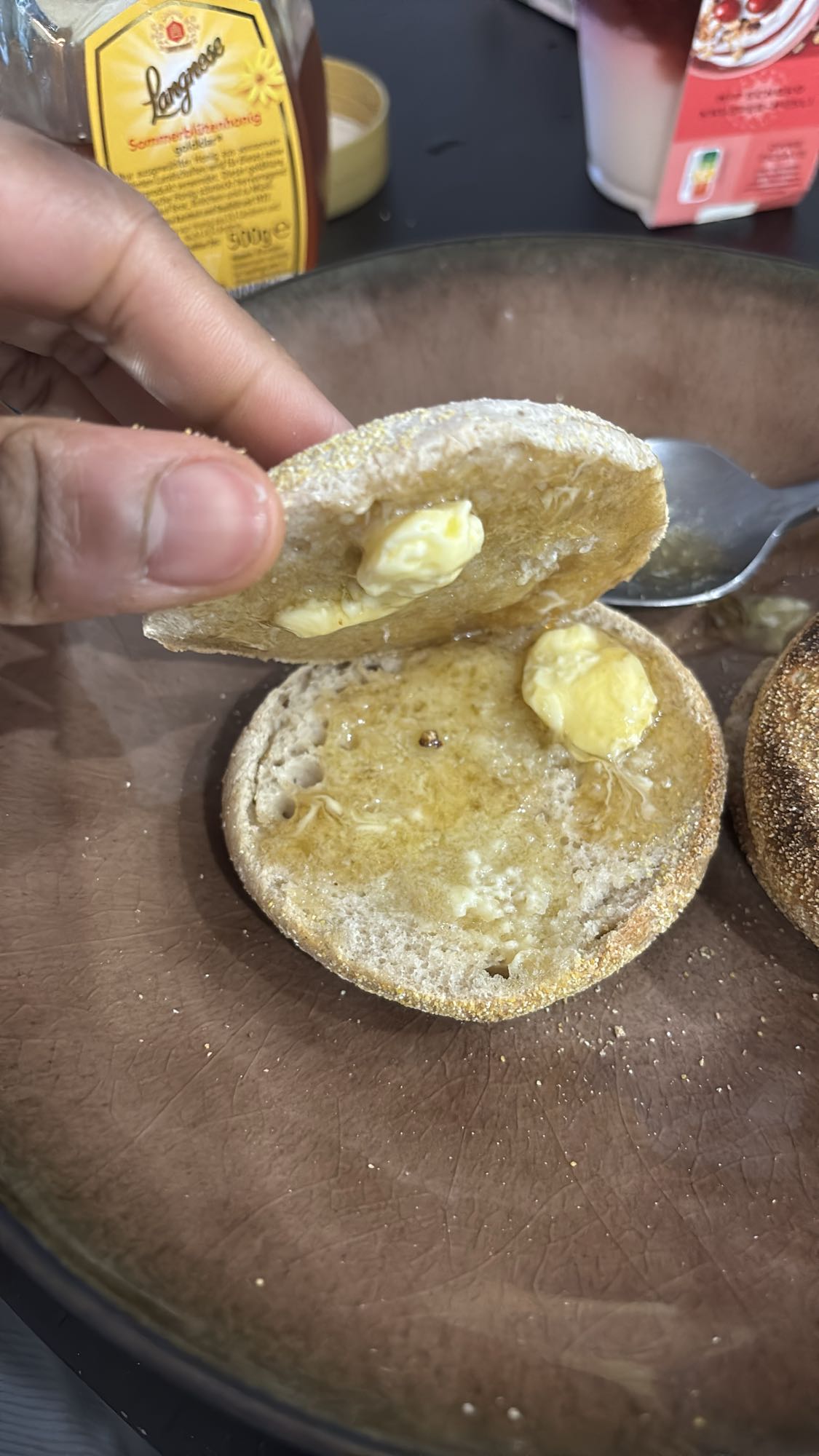 Muffin au miel et beurre