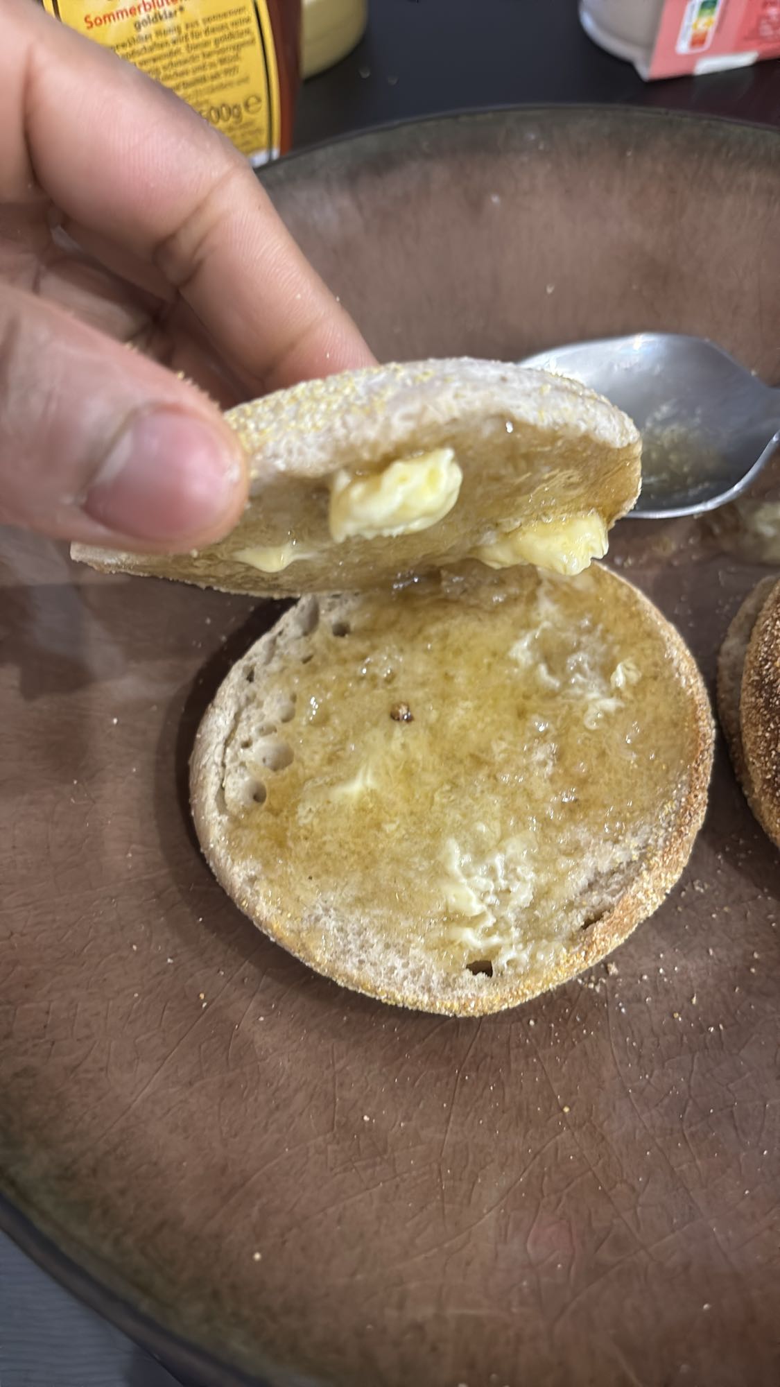 Muffin anglais beurre miel