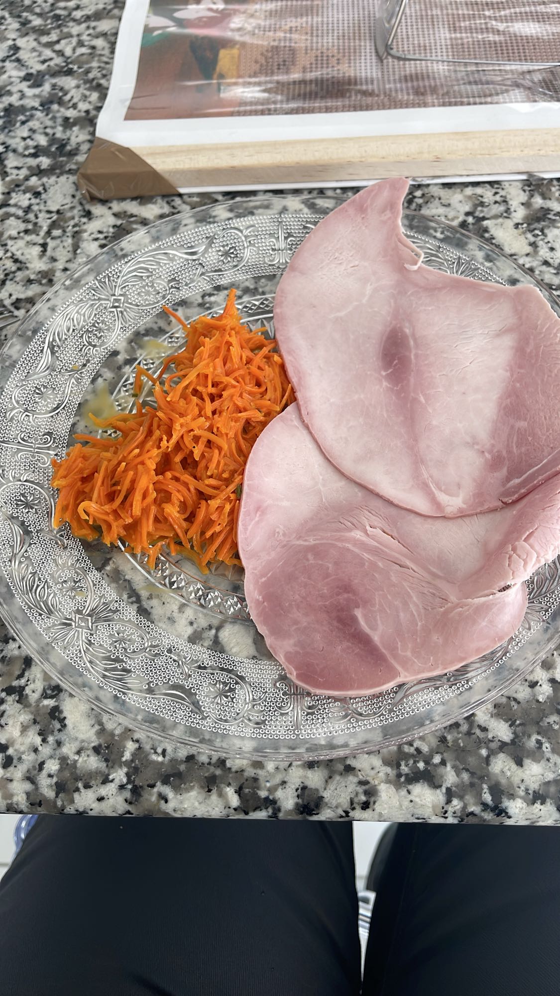 Jambon et carottes râpées
