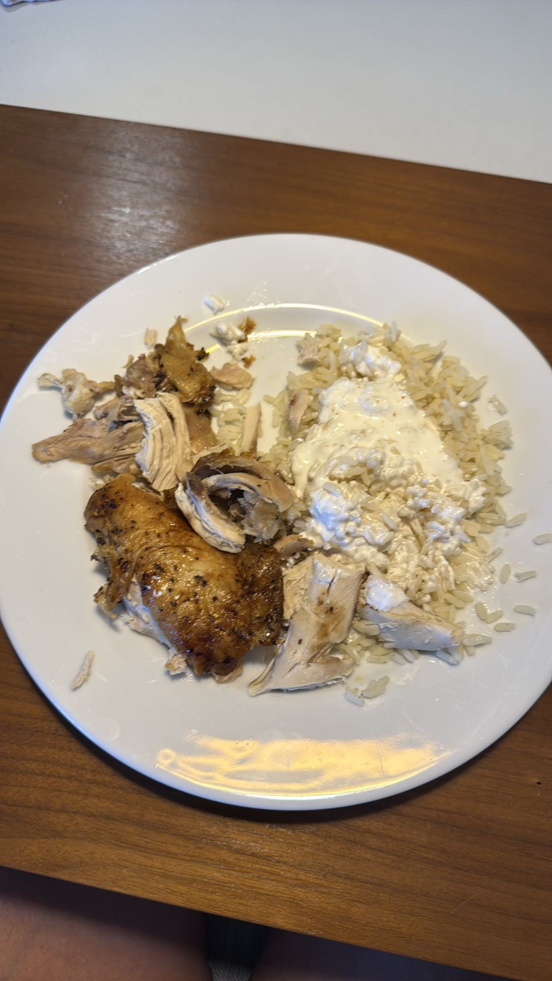 Chicken rice with sauce