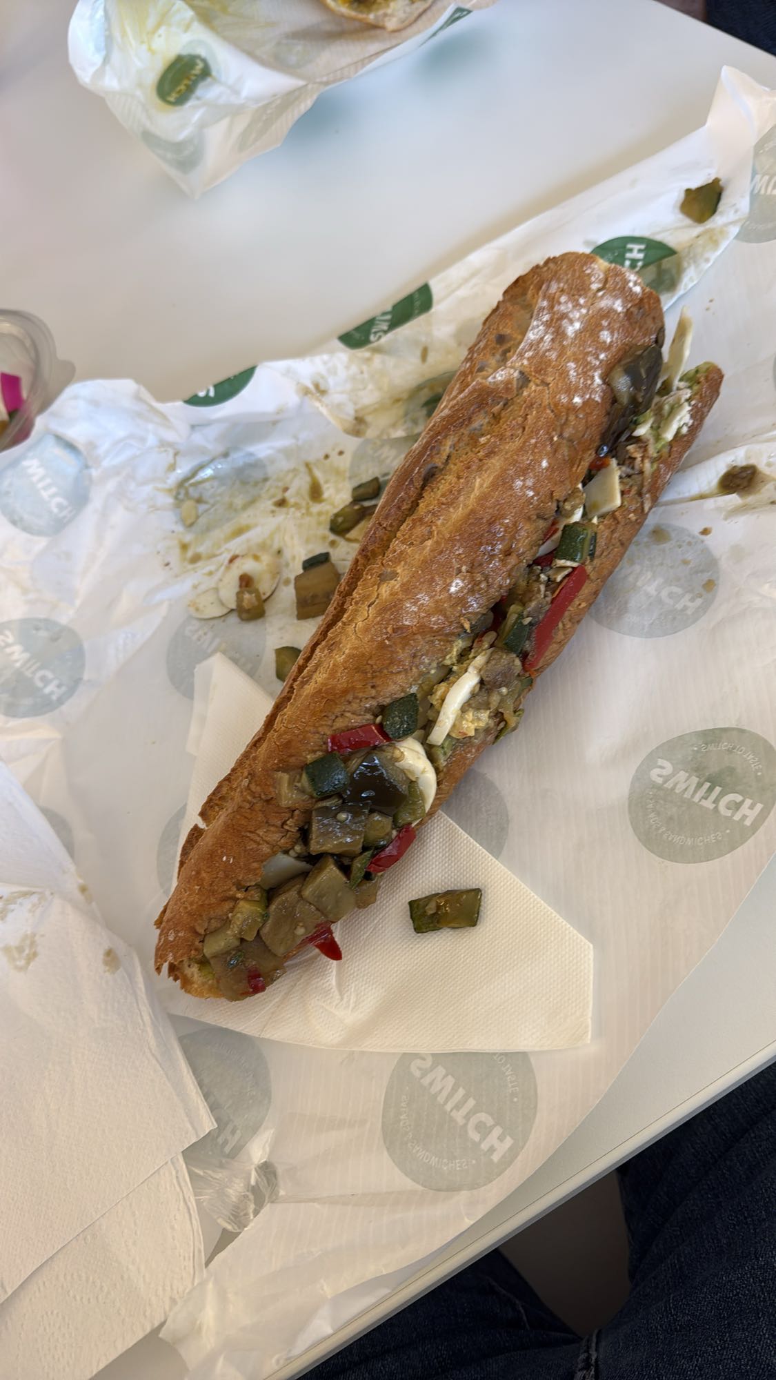 Chicken Curry Parmesan Baguette